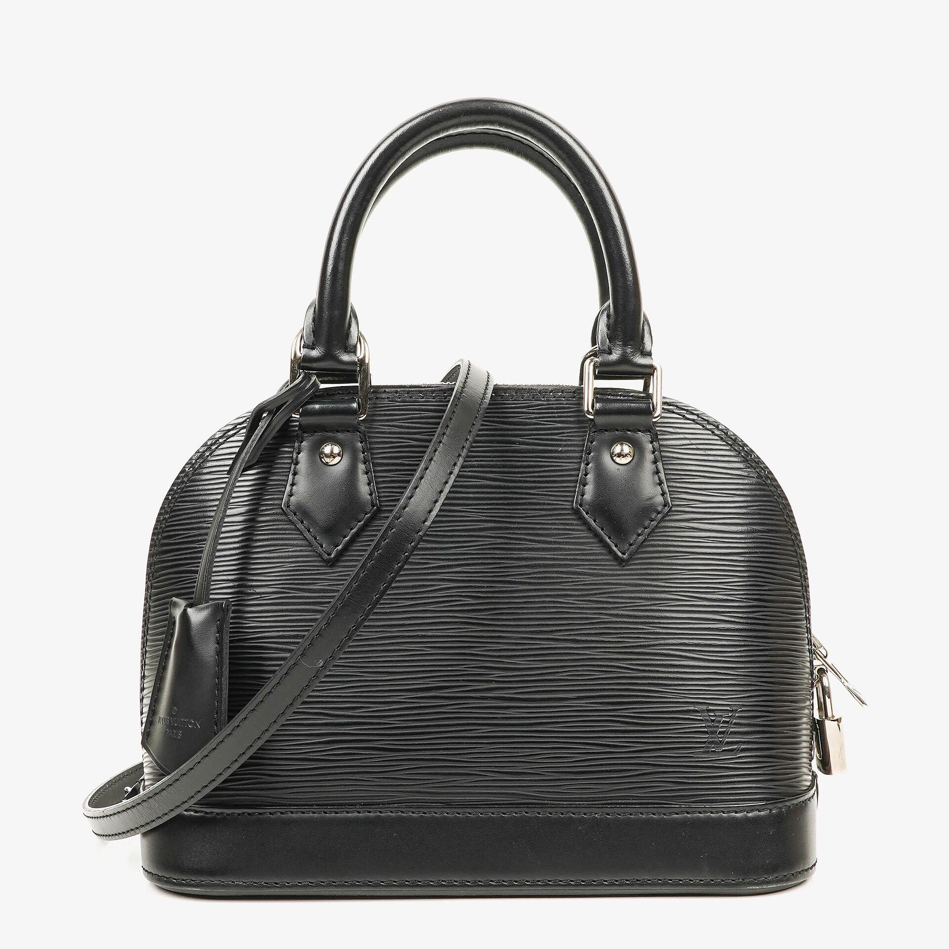 Louis Vuitton Alma BB Black EPI Leather Handbag