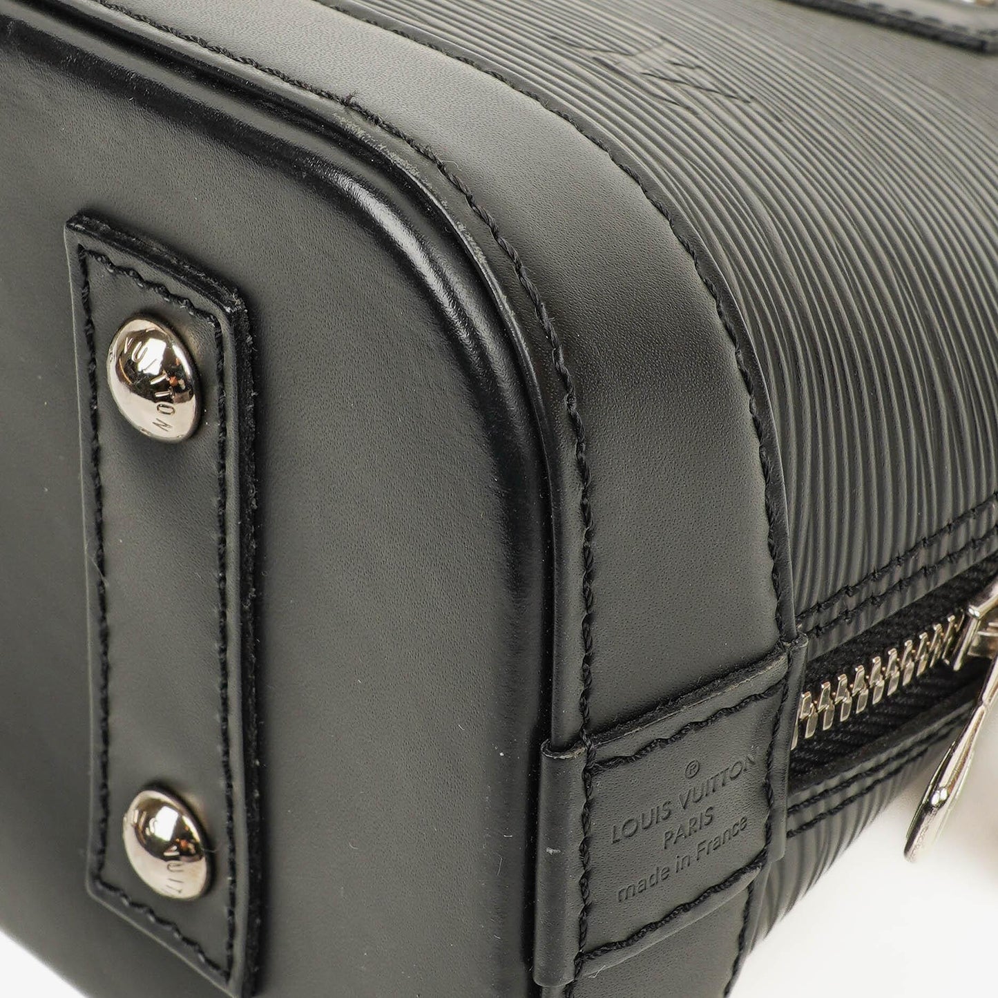 Louis Vuitton Alma BB Black EPI Leather Handbag