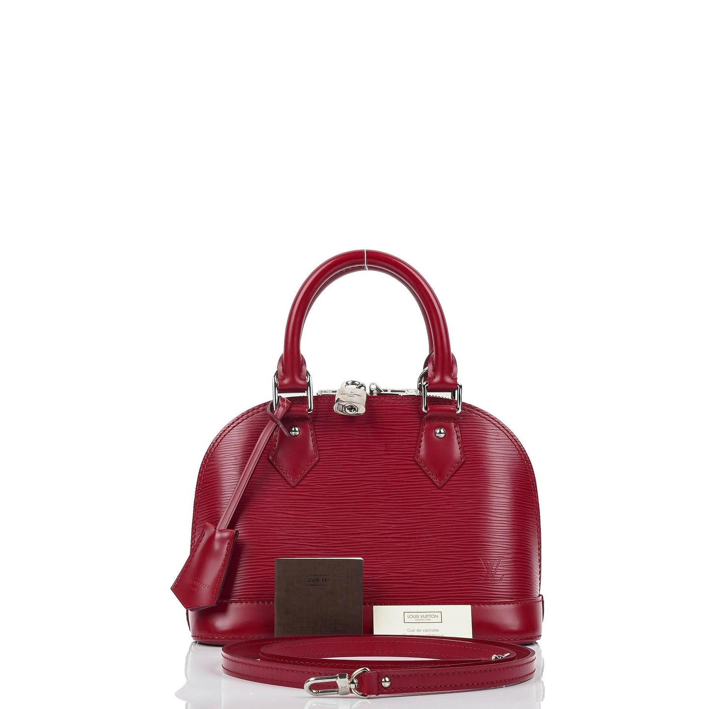 Louis Vuitton Alma BB Fuchsia EPI Leather Handbag