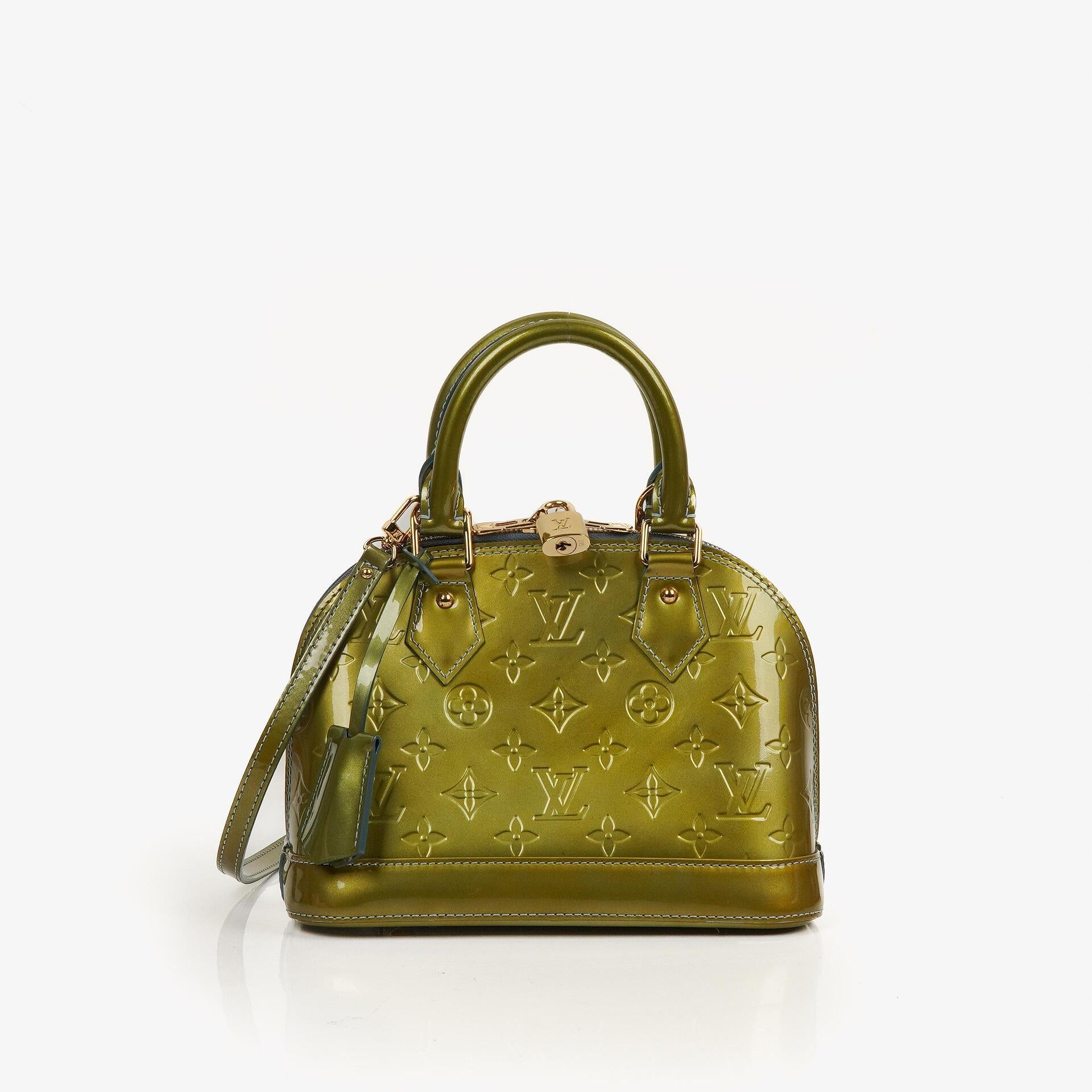 Louis Vuitton Alma BB Givre Monogram Vernis Leather Bag, 2011