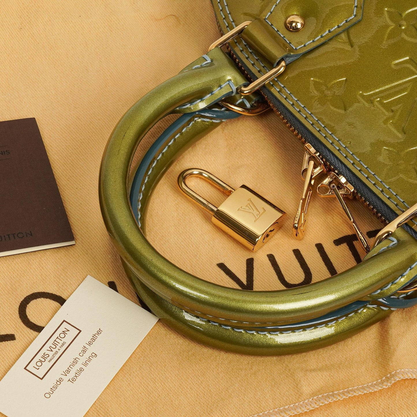 Louis Vuitton Alma BB Givre Monogram Vernis Leather Bag, 2011