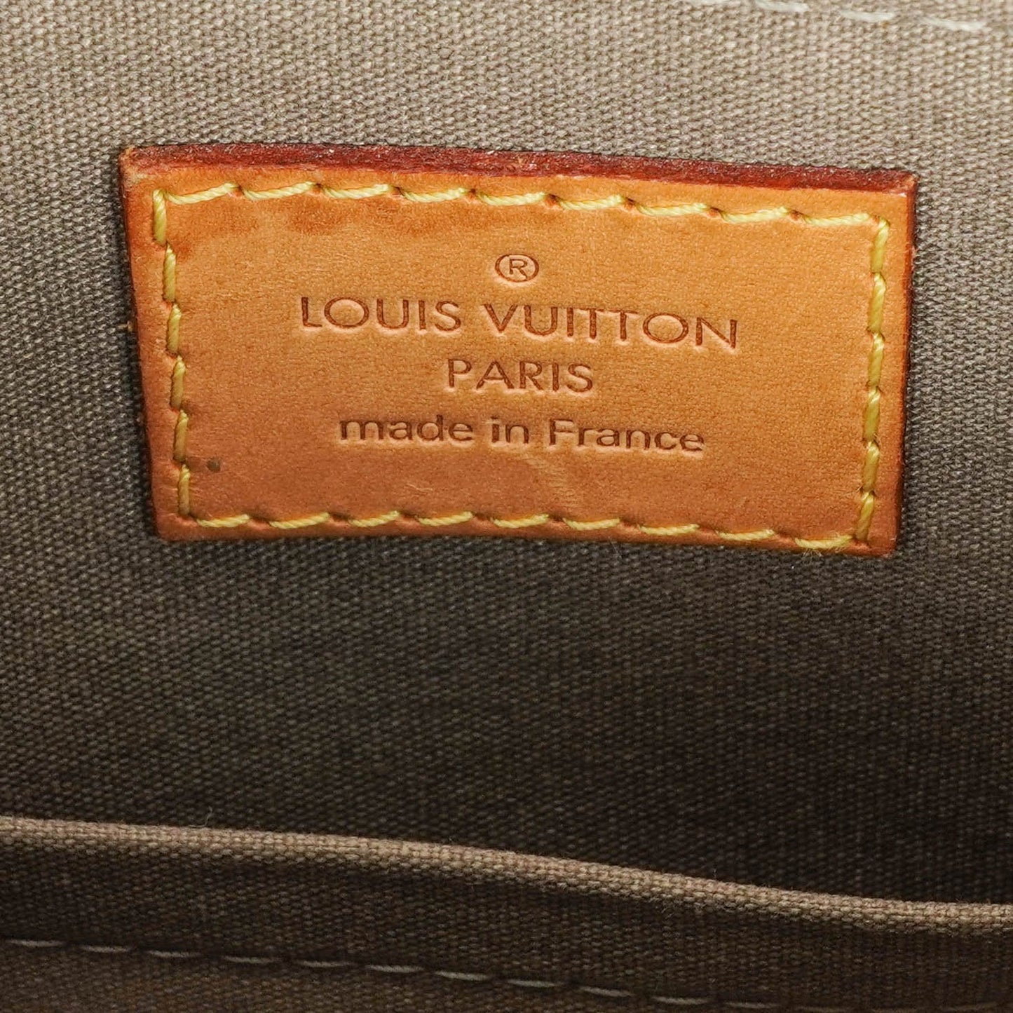 Louis Vuitton Alma BB Givre Monogram Vernis Leather Bag