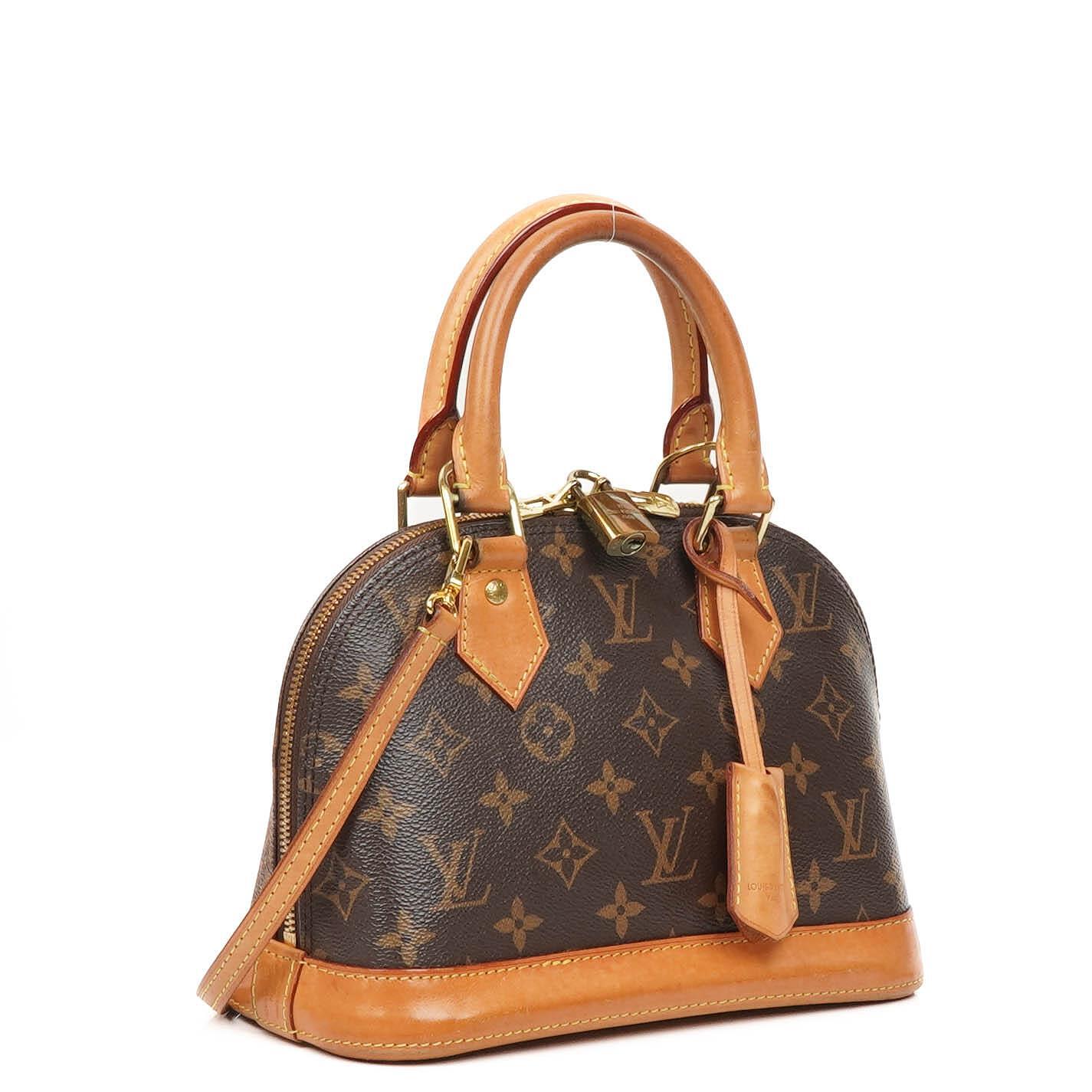 Louis Vuitton Alma BB Monogram Canvas Handbag