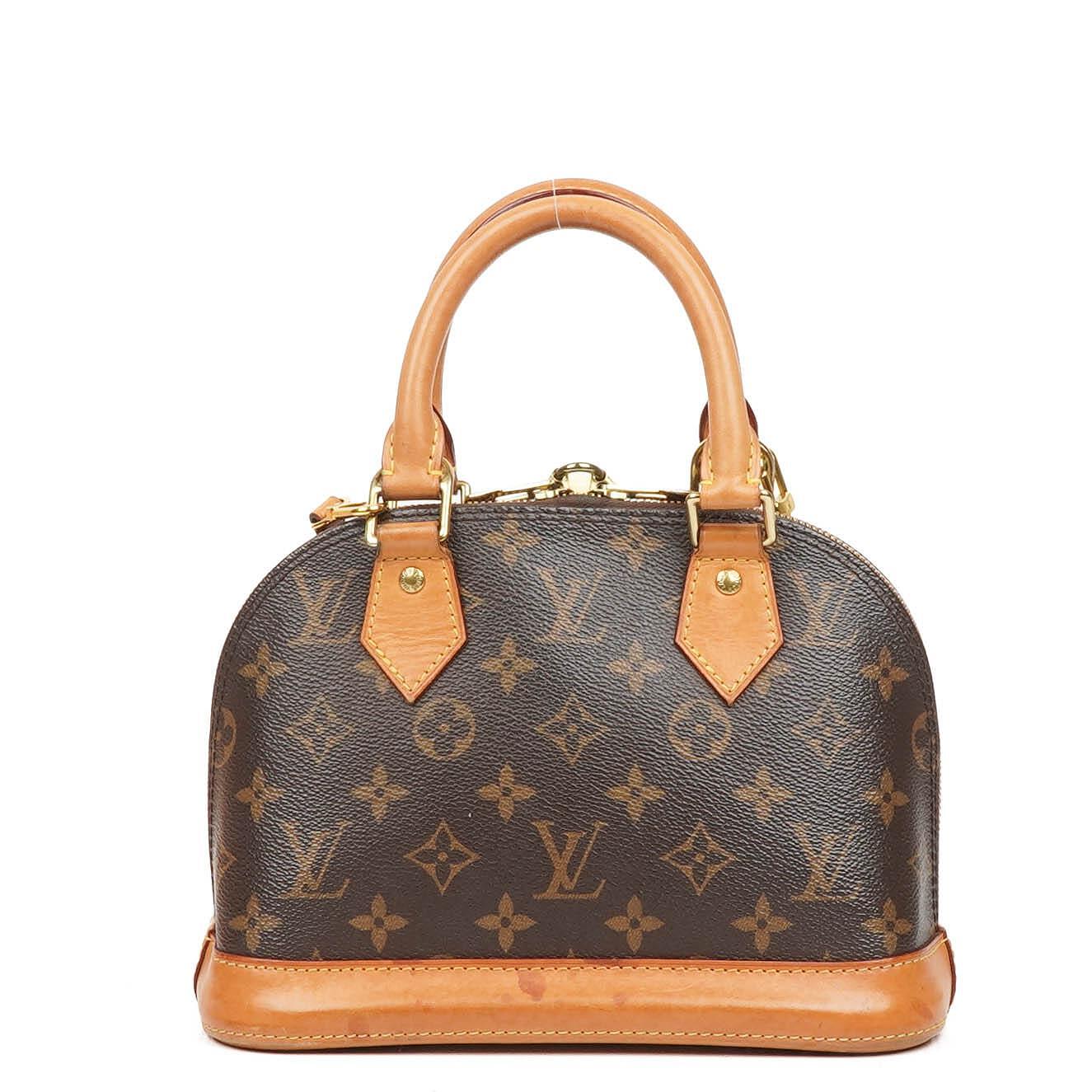 Louis Vuitton Alma BB Monogram Canvas Handbag