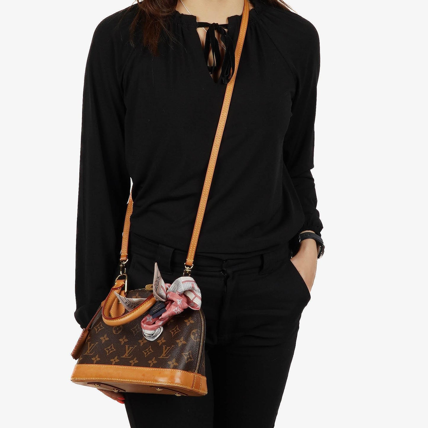 Louis Vuitton Alma BB Monogram Canvas Handbag