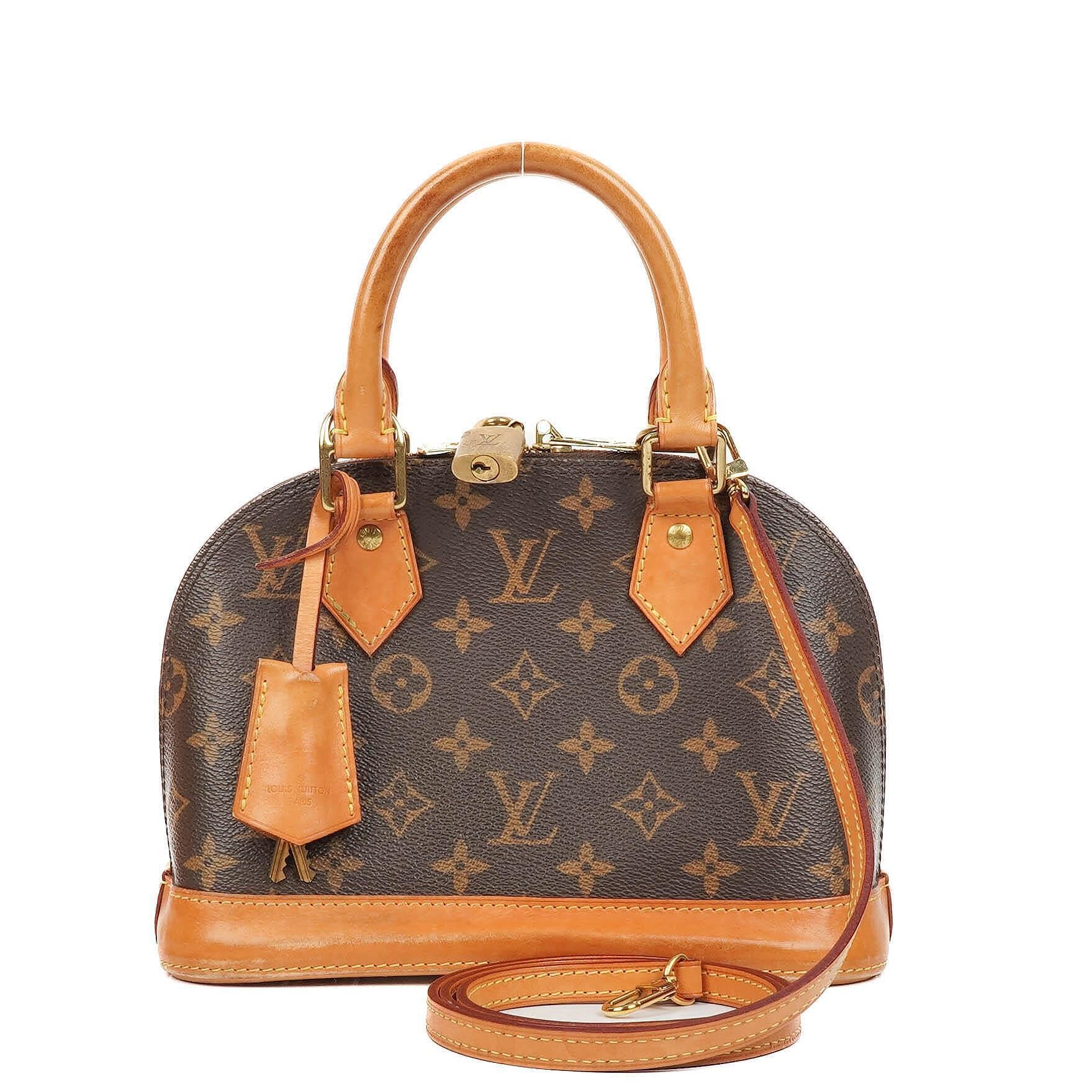 Louis Vuitton Alma BB Monogram Canvas Handbag