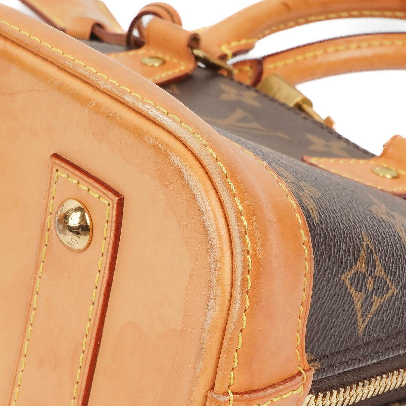 Louis Vuitton Alma BB Monogram Canvas Handbag