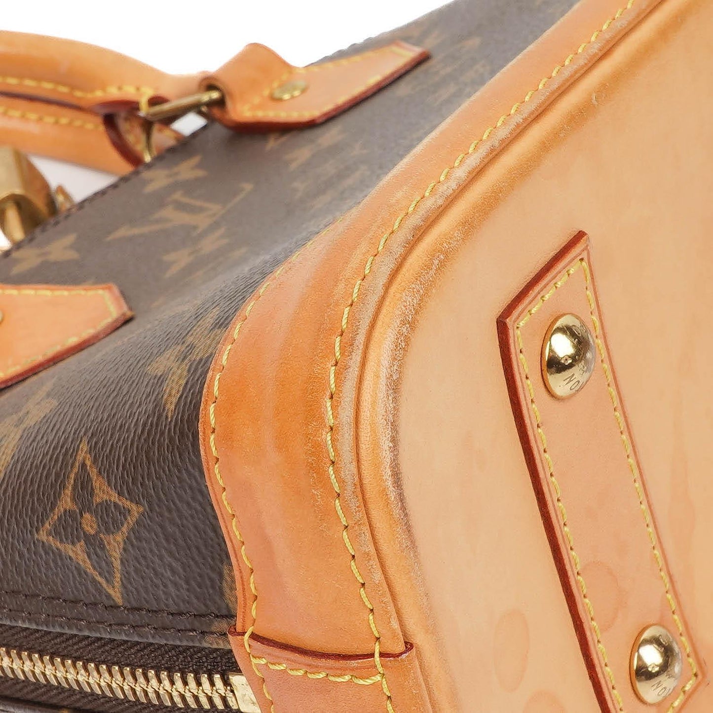 Louis Vuitton Alma BB Monogram Canvas Handbag