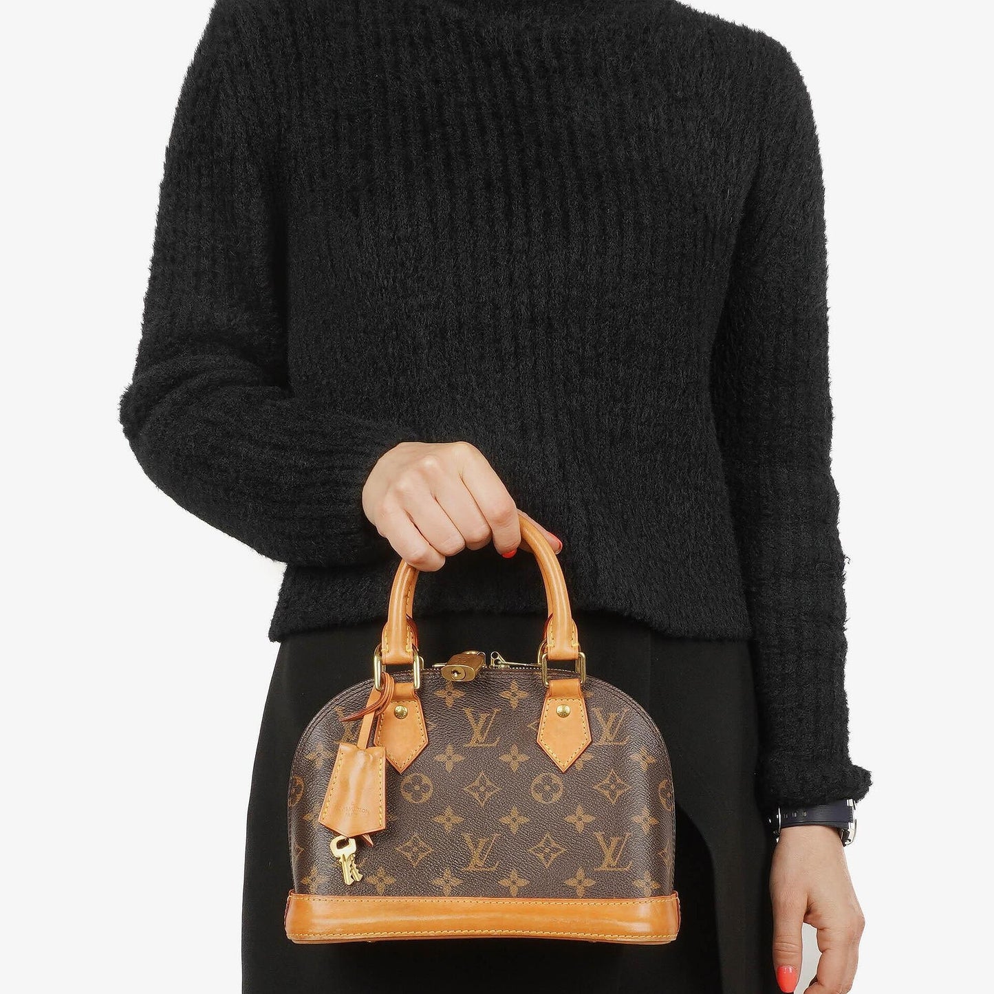 Louis Vuitton Alma BB Monogram Canvas Handbag