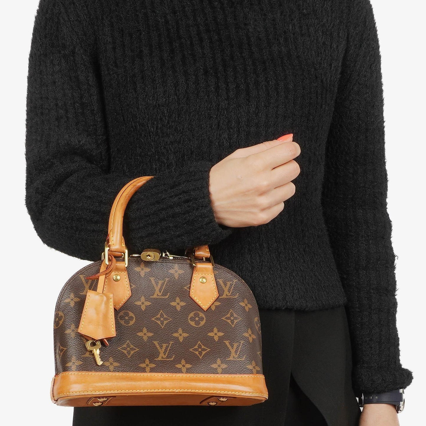 Louis Vuitton Alma BB Monogram Canvas Handbag