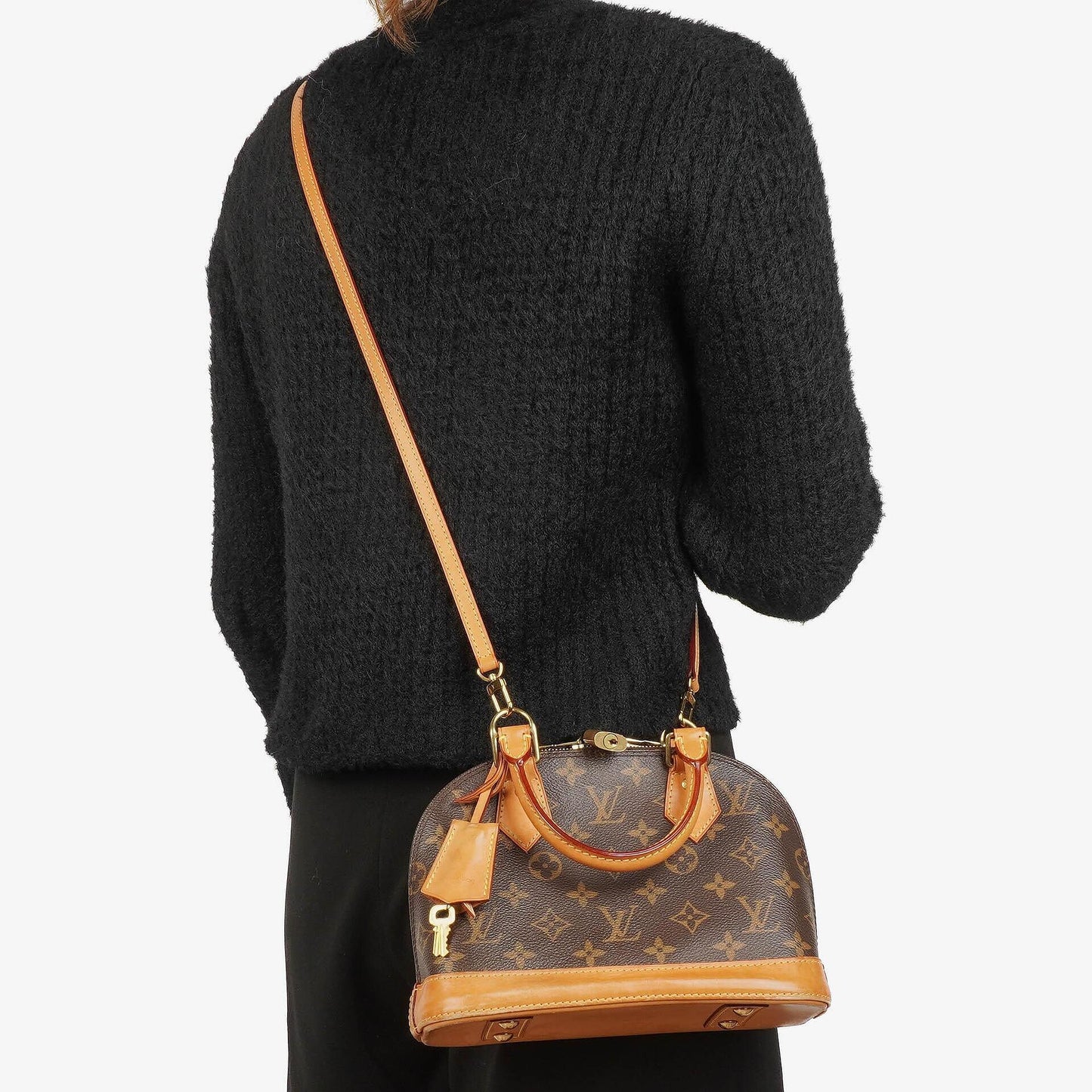 Louis Vuitton Alma BB Monogram Canvas Handbag