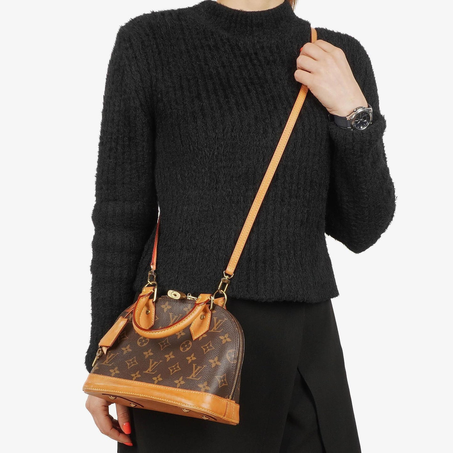 Louis Vuitton Alma BB Monogram Canvas Handbag