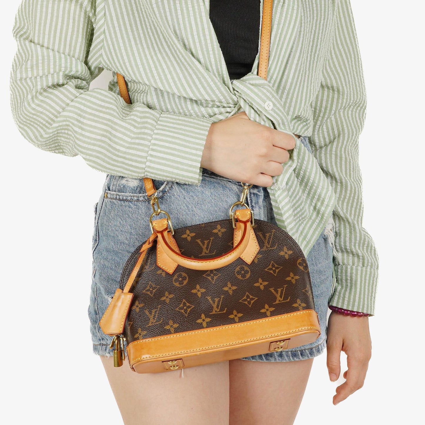 Louis Vuitton Alma BB Monogram Canvas Handbag