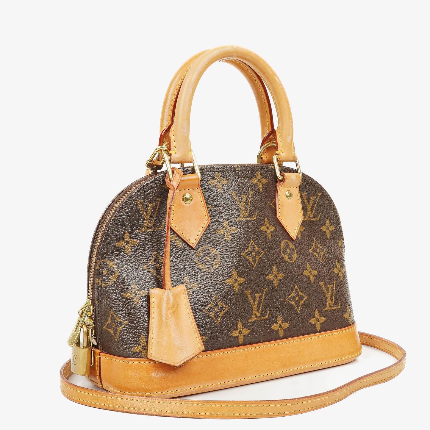 Louis Vuitton Alma BB Monogram Canvas Handbag