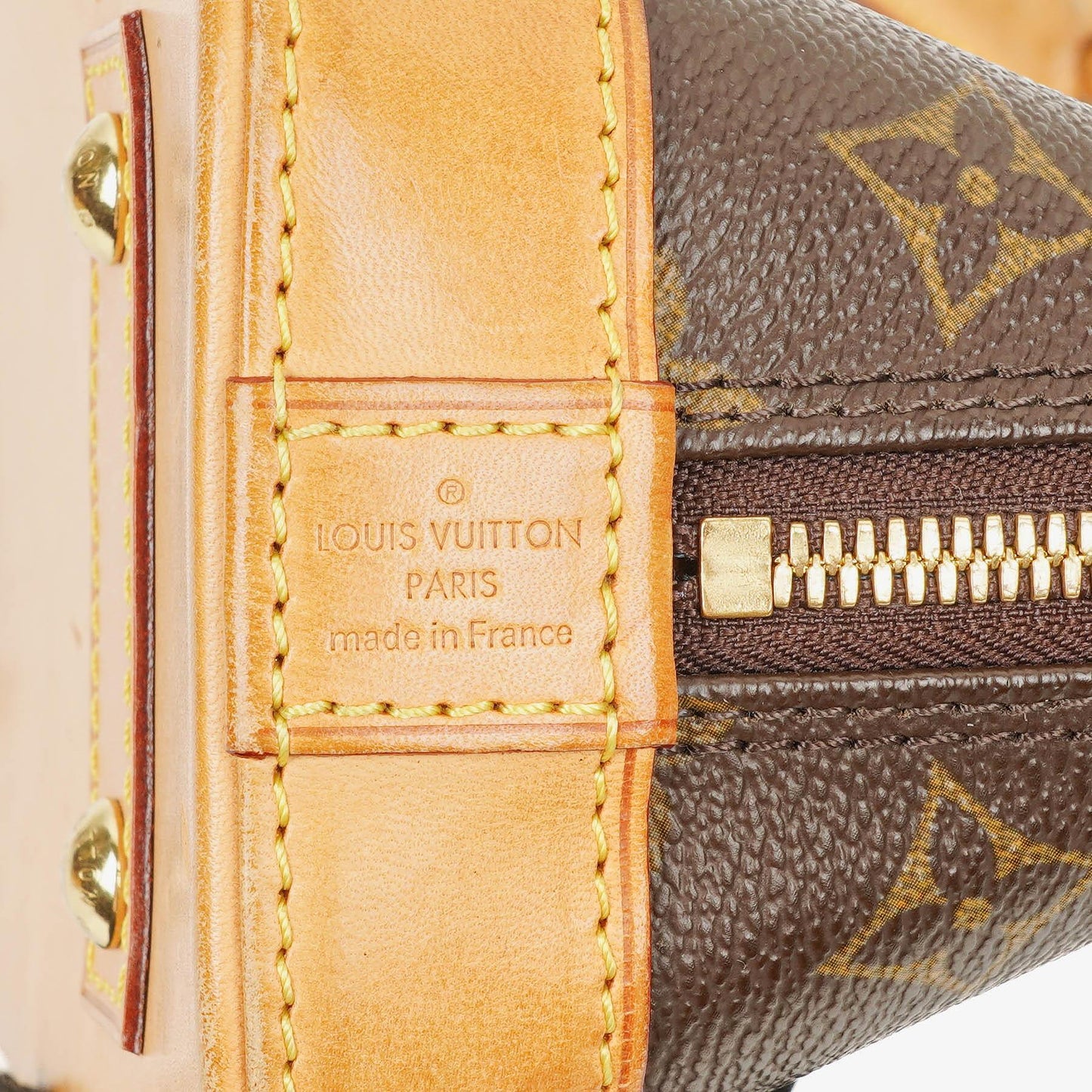 Louis Vuitton Alma BB Monogram Canvas Handbag