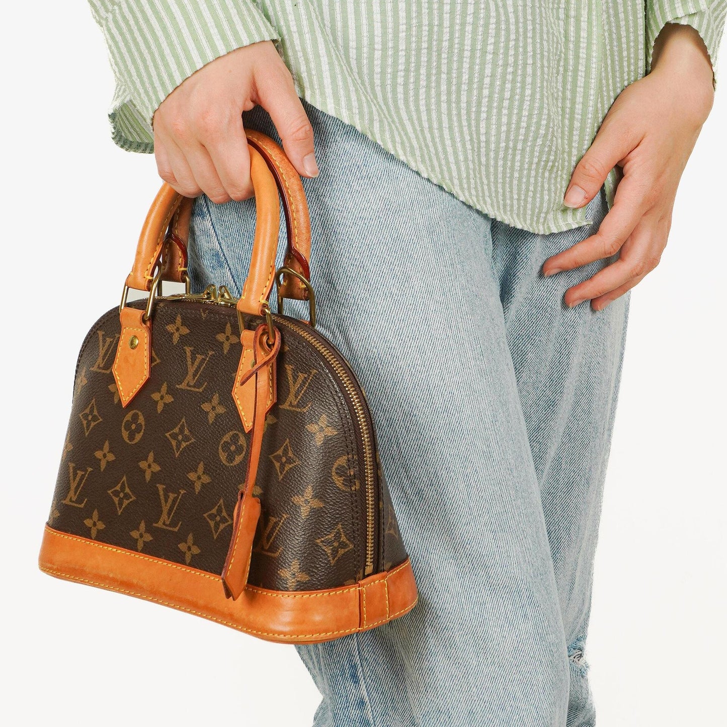 Louis Vuitton Alma BB Monogram Canvas Handbag