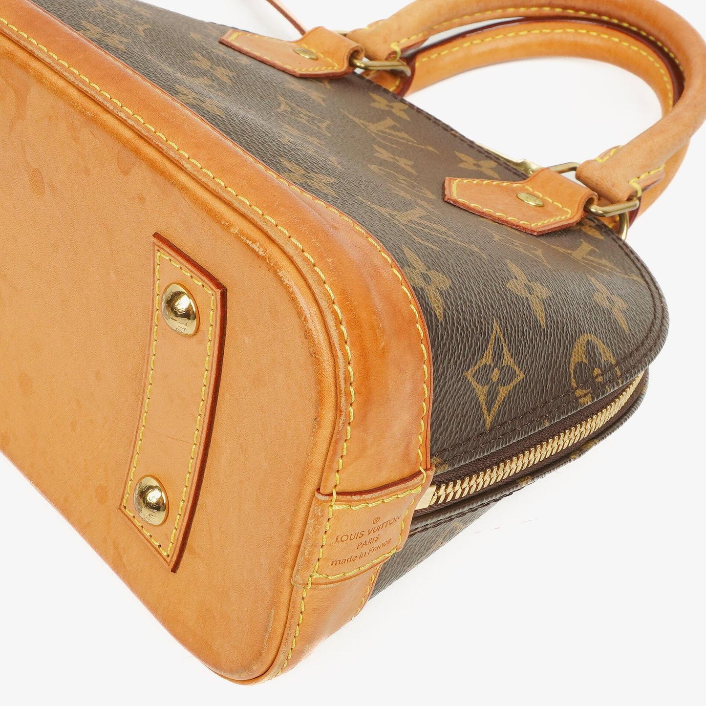 Louis Vuitton Alma BB Monogram Canvas Handbag