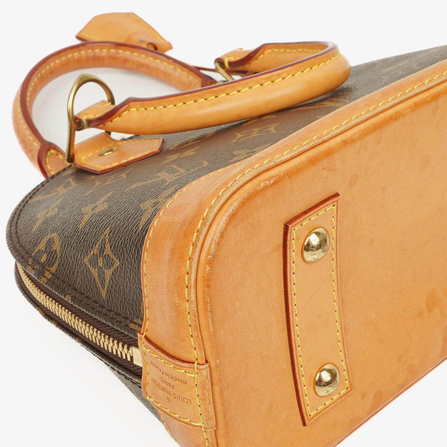 Louis Vuitton Alma BB Monogram Canvas Handbag