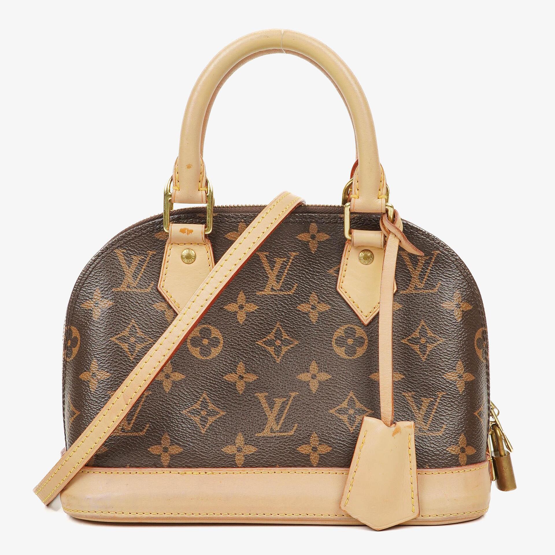 Louis Vuitton Alma BB Monogram Canvas Handbag