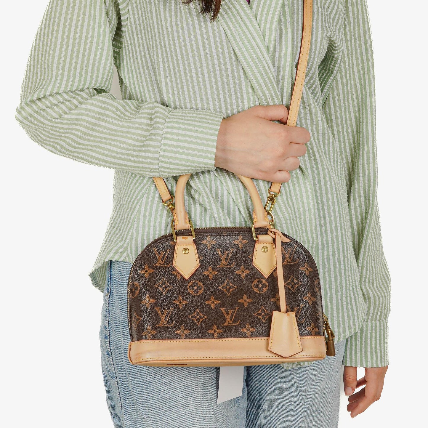Louis Vuitton Alma BB Monogram Canvas Handbag