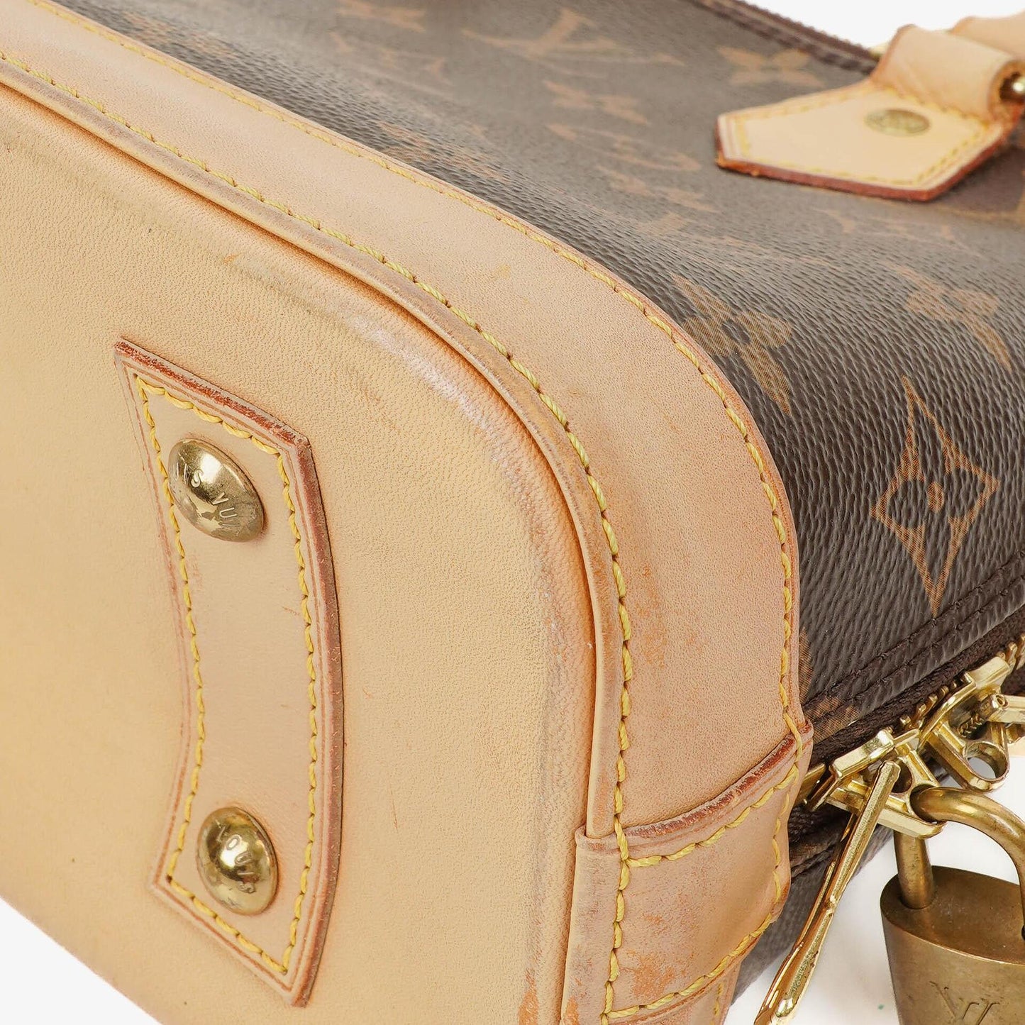 Louis Vuitton Alma BB Monogram Canvas Handbag