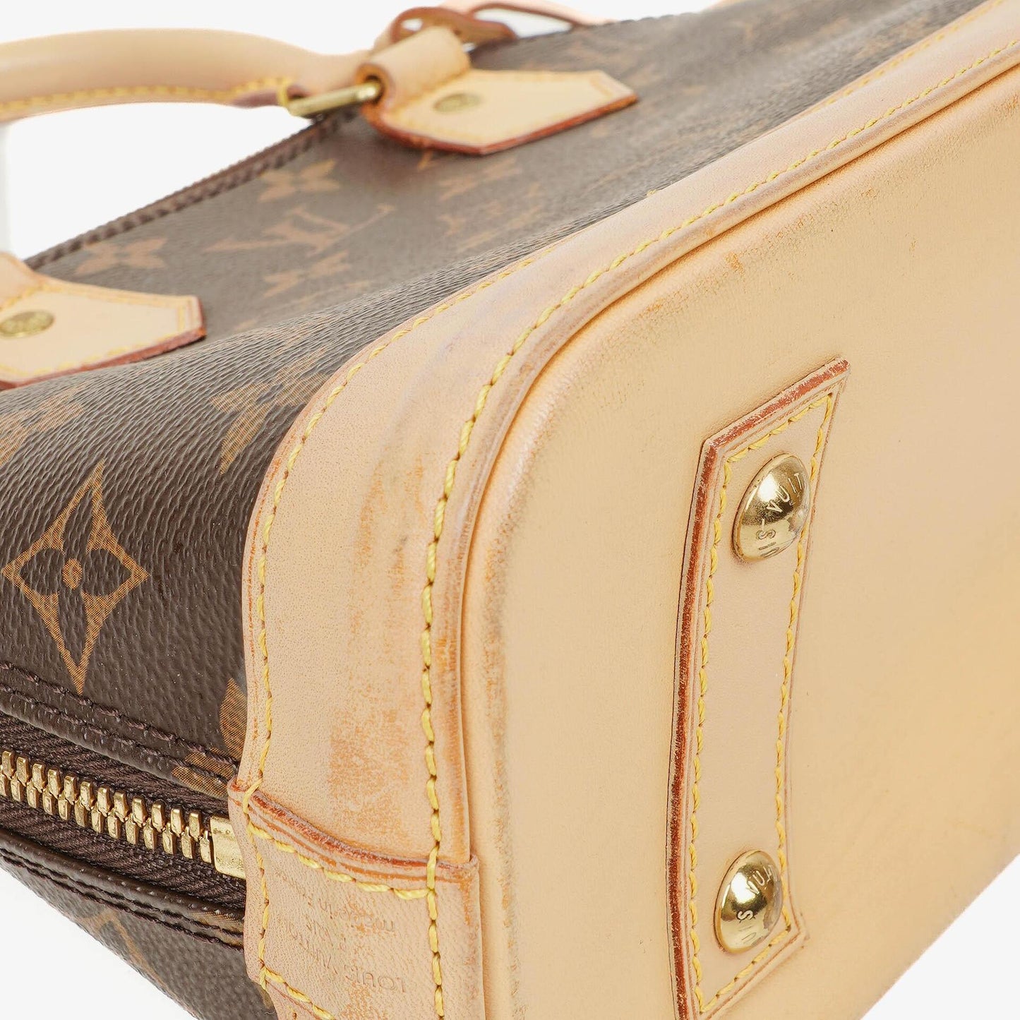 Louis Vuitton Alma BB Monogram Canvas Handbag