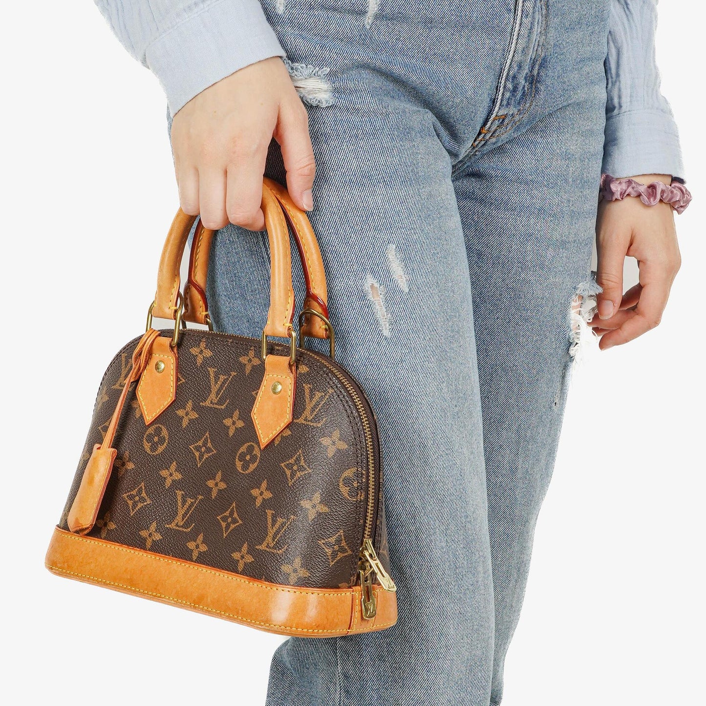 Louis Vuitton Alma BB Monogram Canvas Handbag