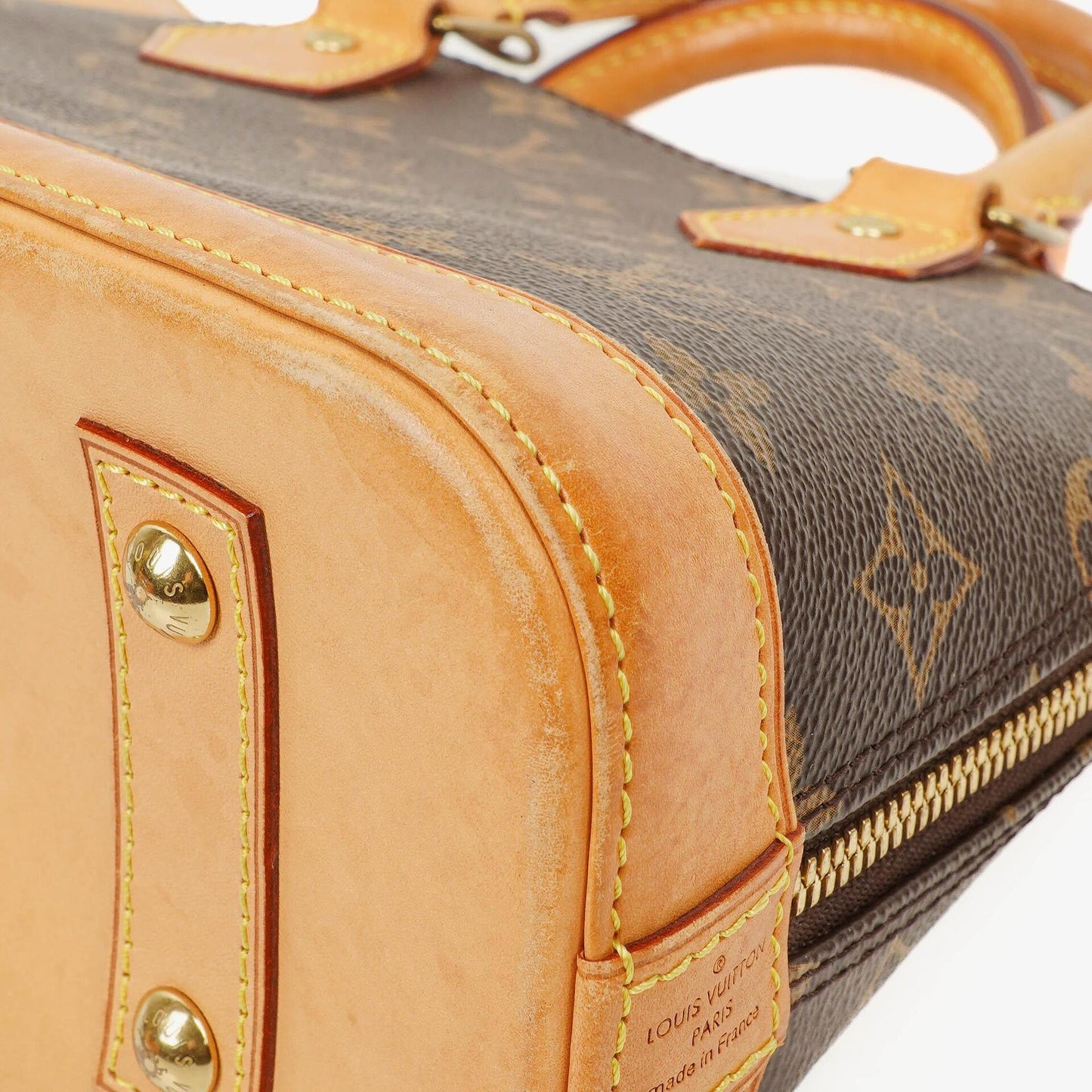Louis Vuitton Alma BB Monogram Canvas Handbag