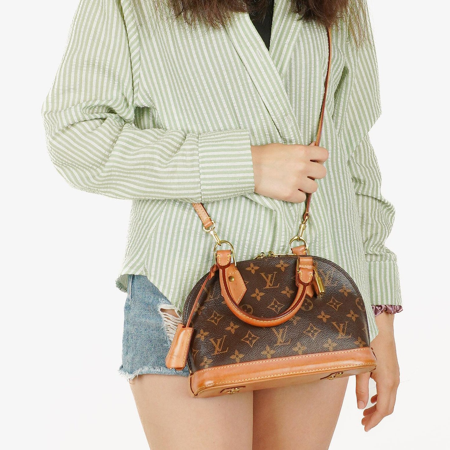 Louis Vuitton Alma BB Monogram Canvas Handbag