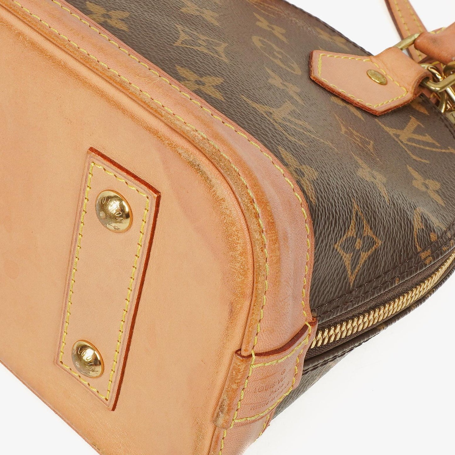 Louis Vuitton Alma BB Monogram Canvas Handbag