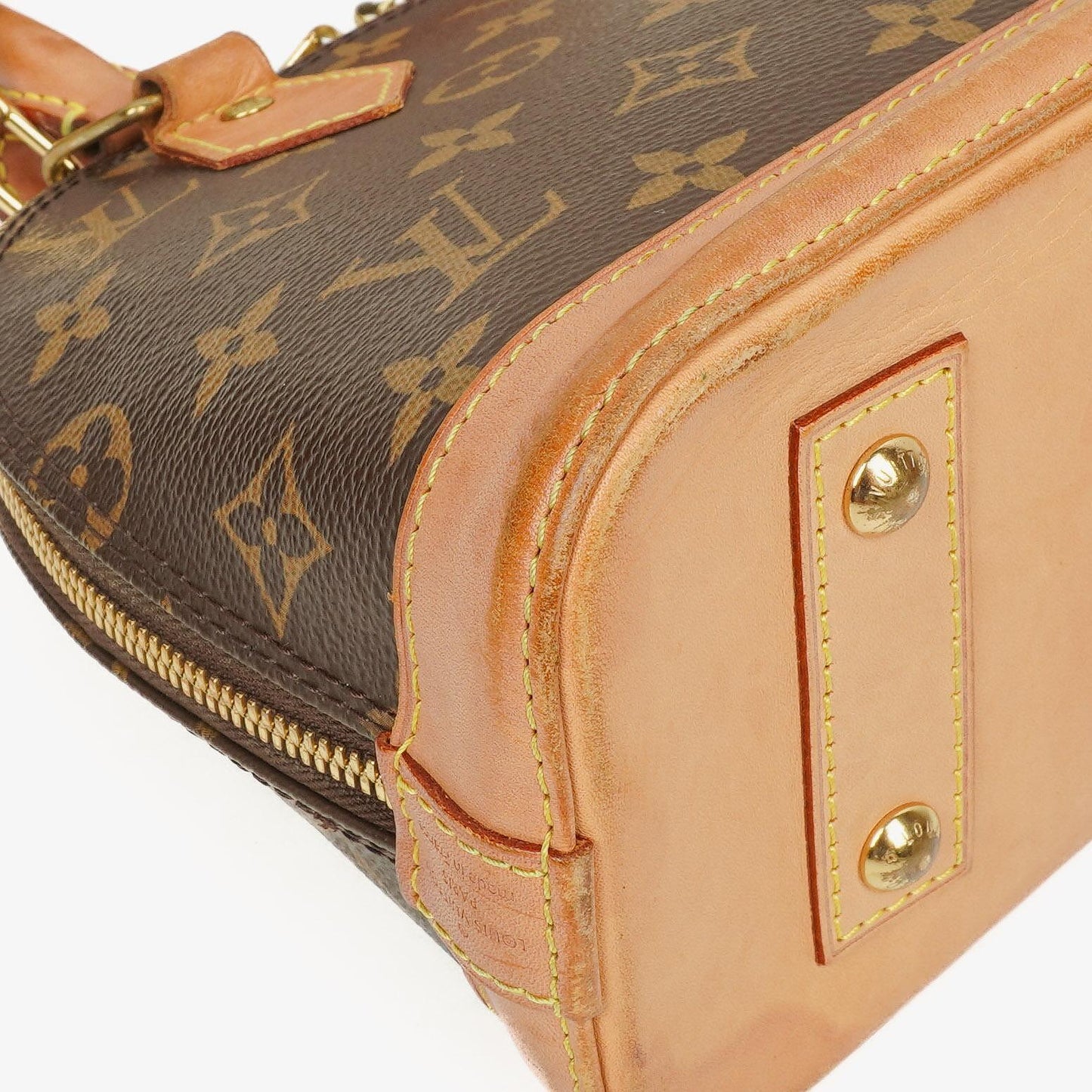 Louis Vuitton Alma BB Monogram Canvas Handbag