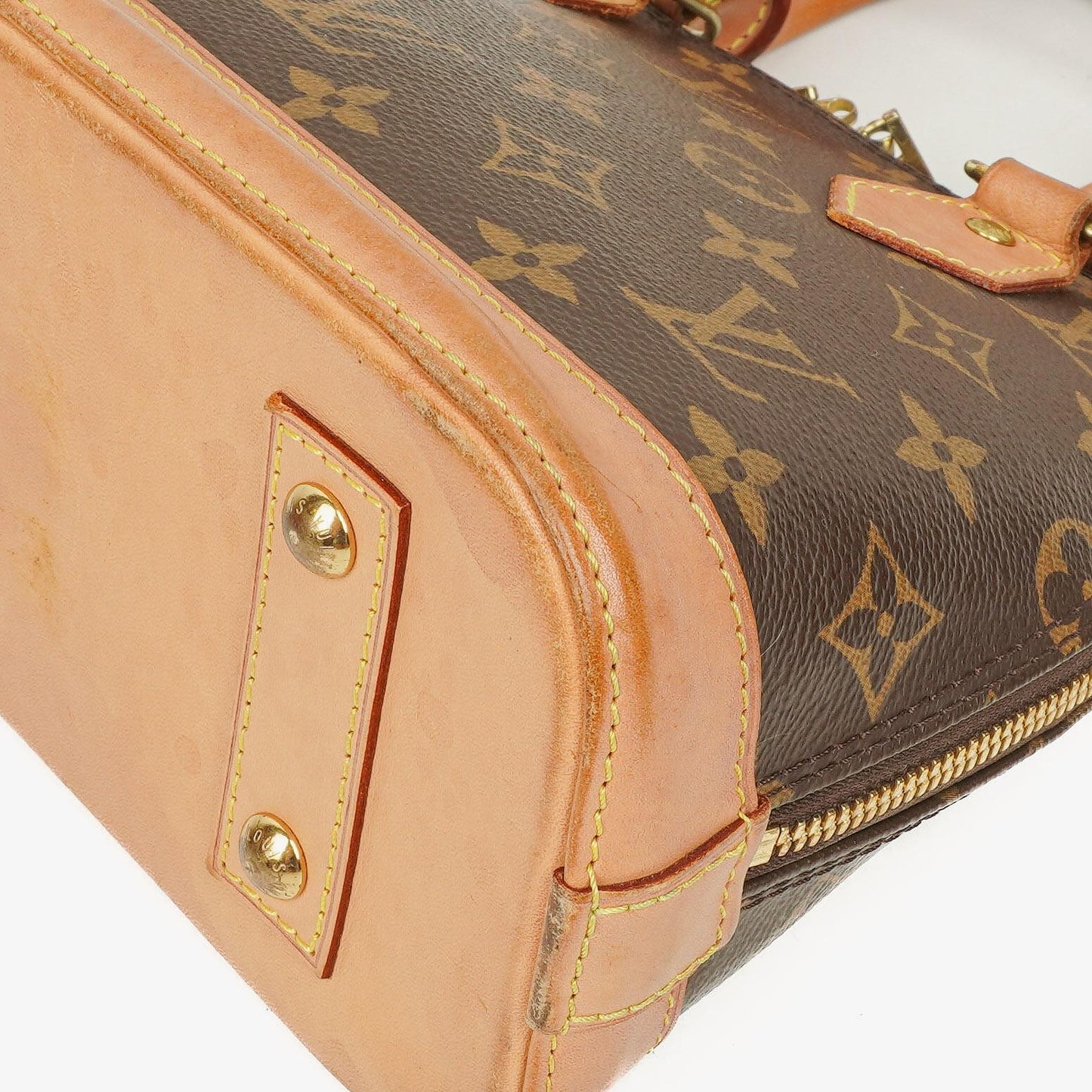 Louis Vuitton Alma BB Monogram Canvas Handbag
