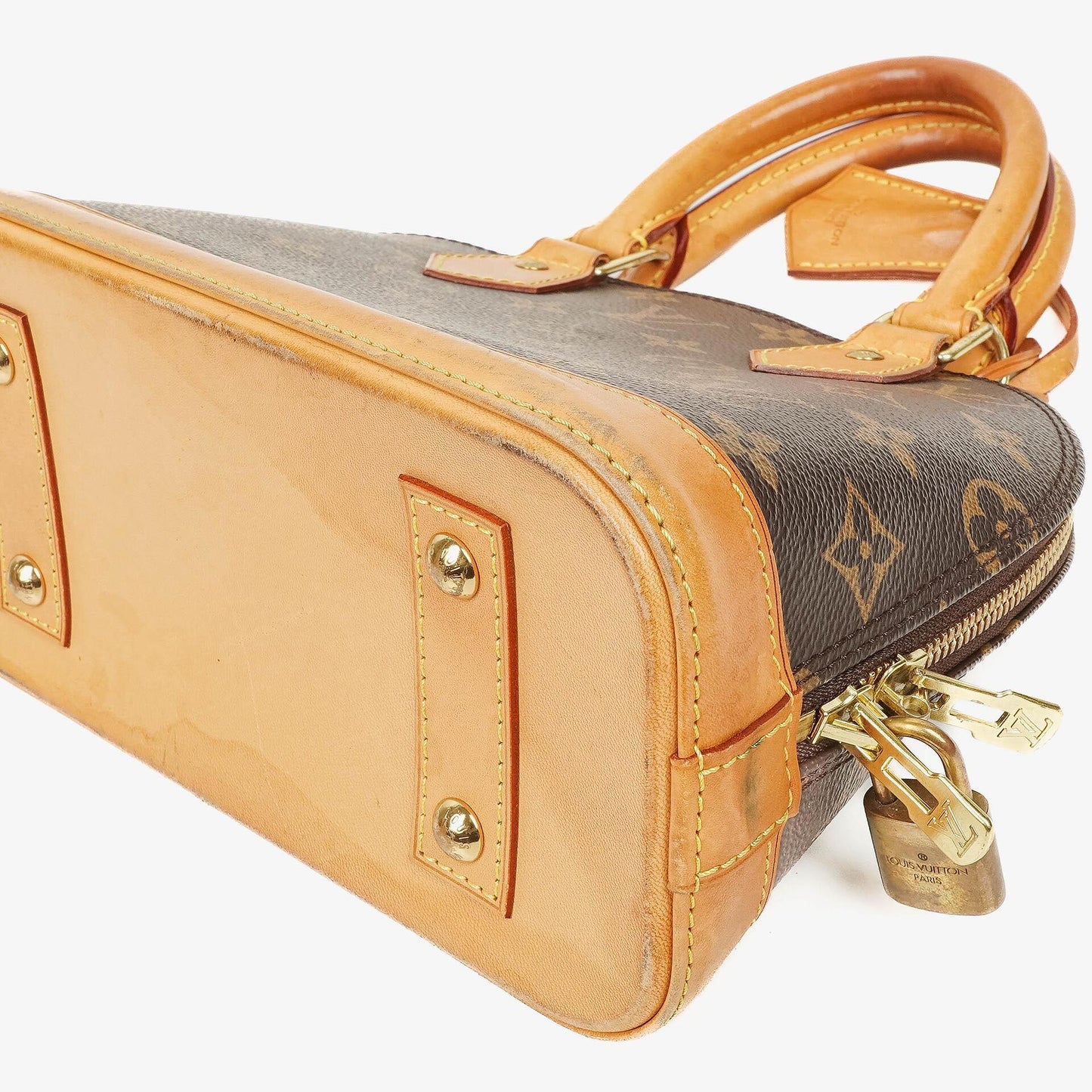 Louis Vuitton Alma BB Monogram Canvas Handbag