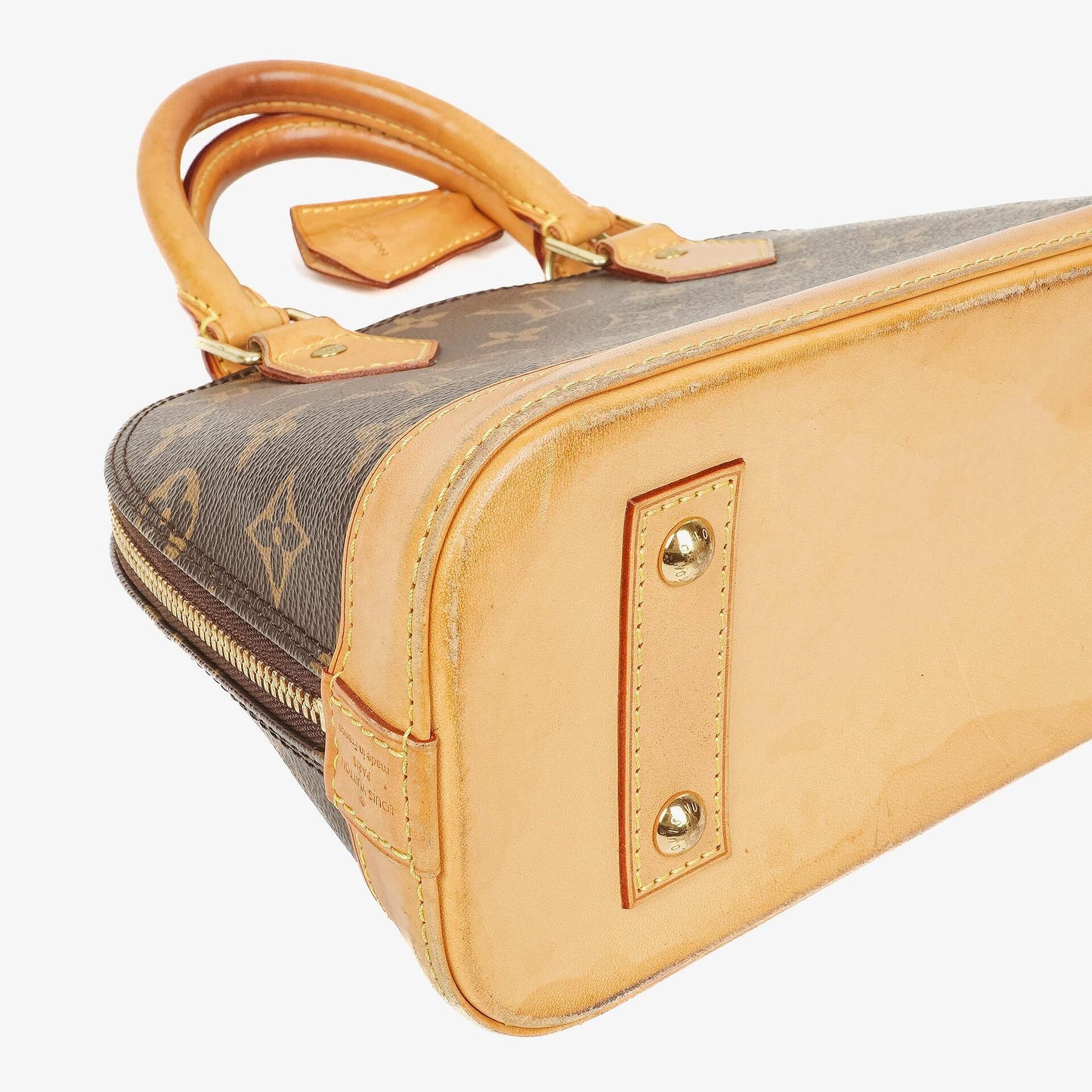 Louis Vuitton Alma BB Monogram Canvas Handbag