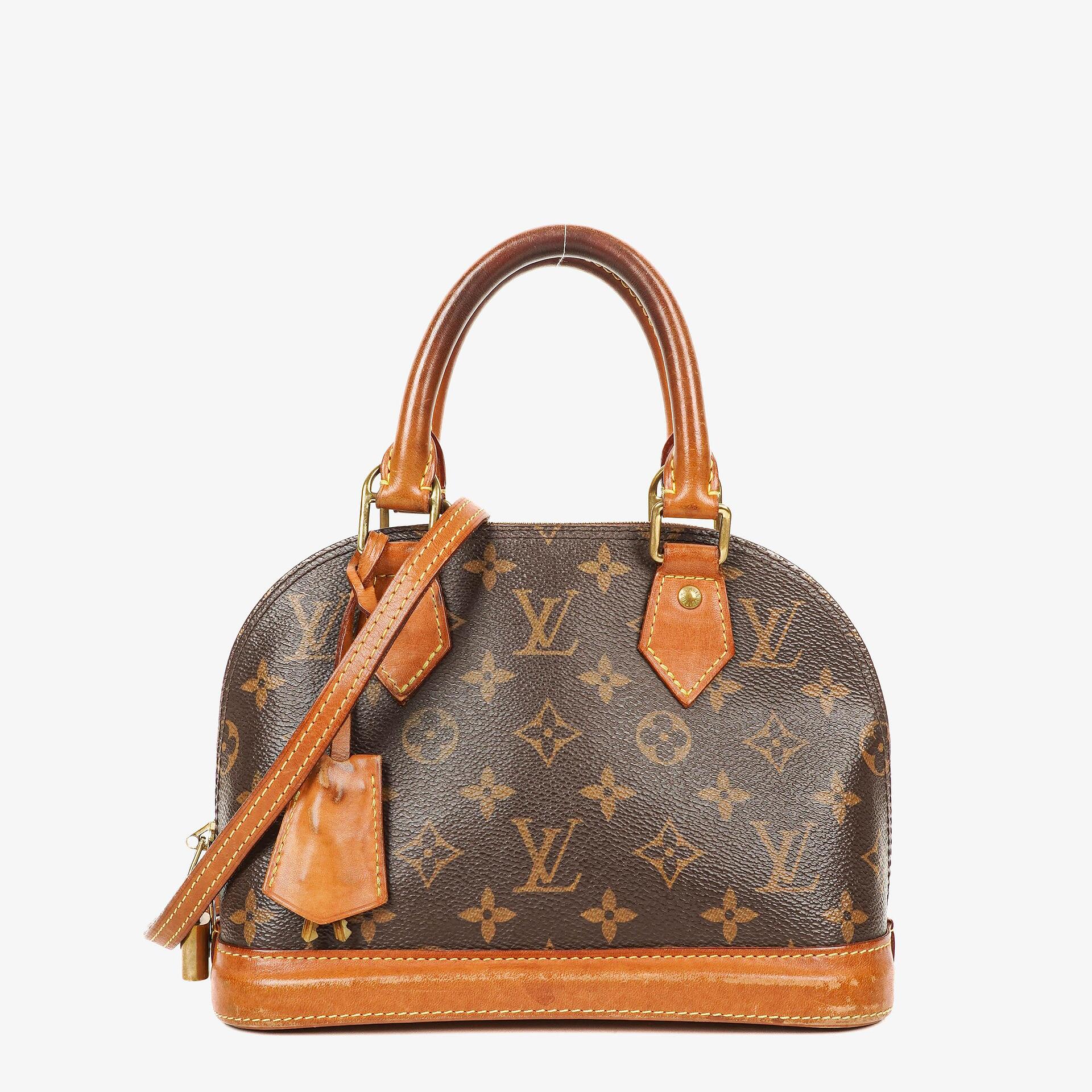 Louis Vuitton Alma BB Monogram Canvas Handbag