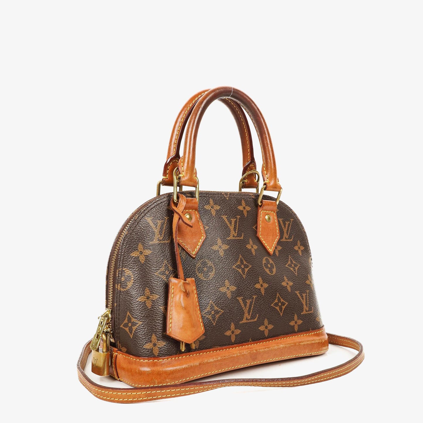Louis Vuitton Alma BB Monogram Canvas Handbag