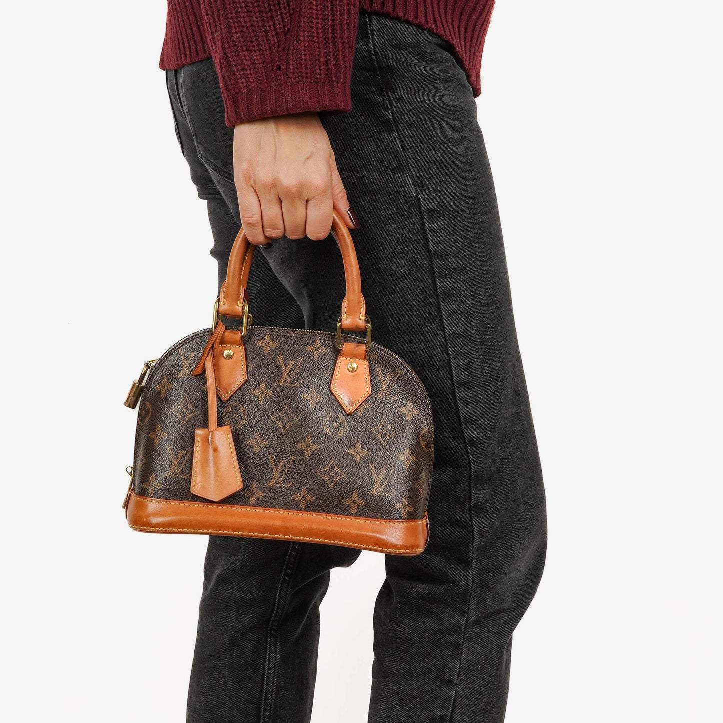 Louis Vuitton Alma BB Monogram Canvas Handbag