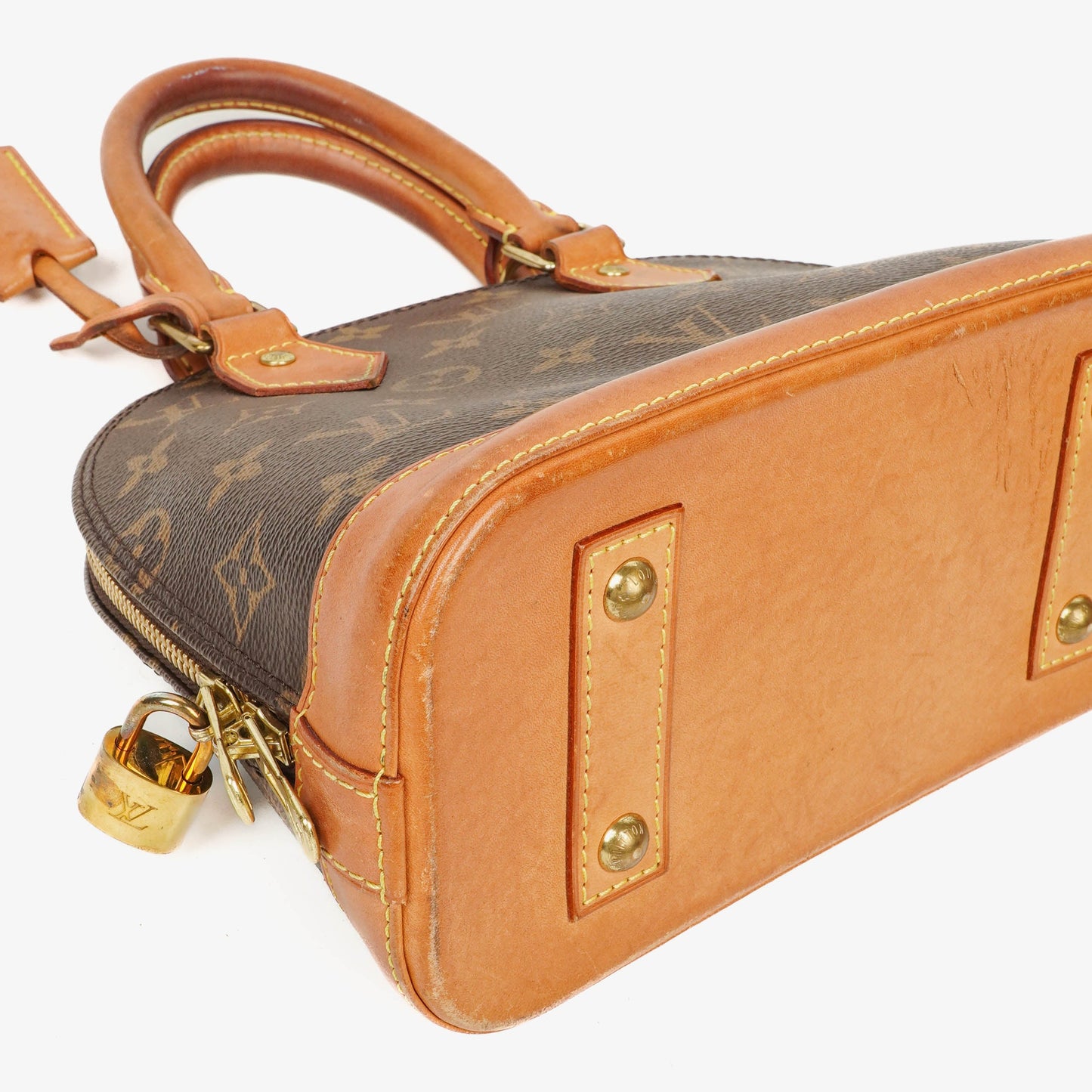 Louis Vuitton Alma BB Monogram Canvas Handbag