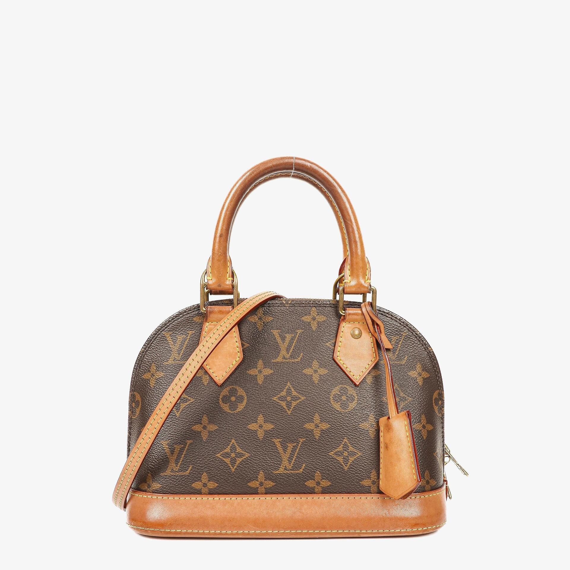 Louis Vuitton Alma BB Monogram Canvas Handbag