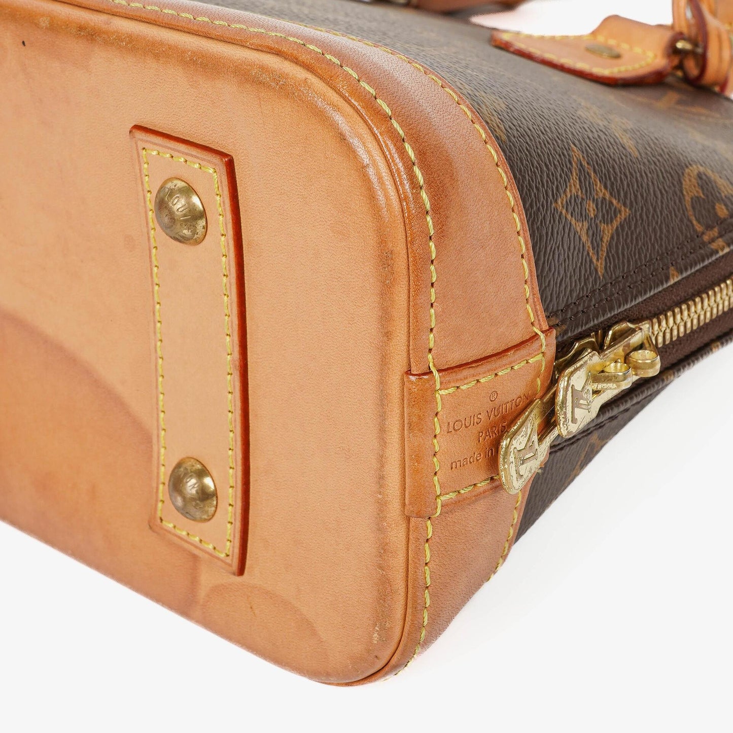 Louis Vuitton Alma BB Monogram Canvas Handbag
