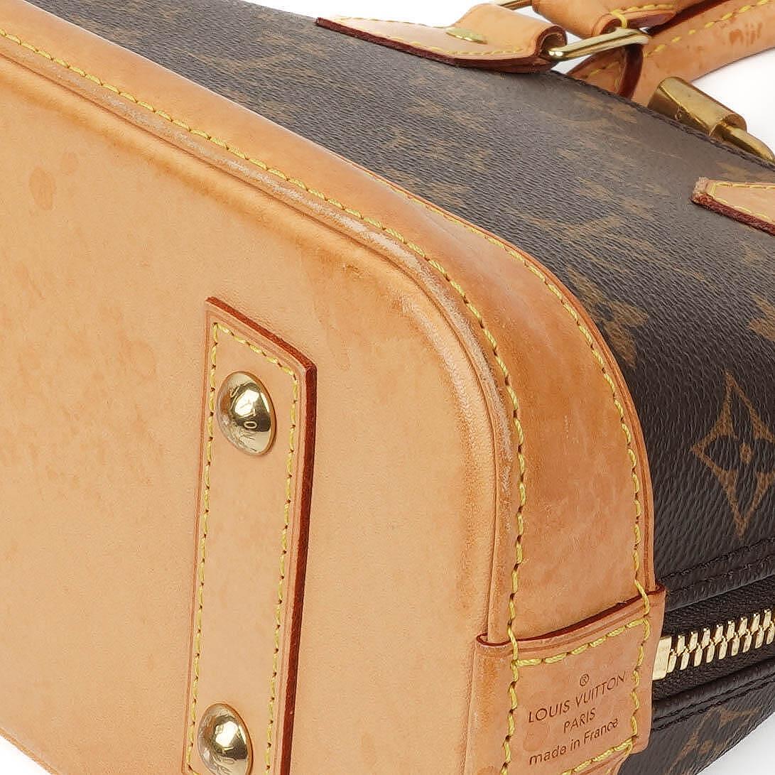 Louis Vuitton Alma BB Monogram Canvas Handbag