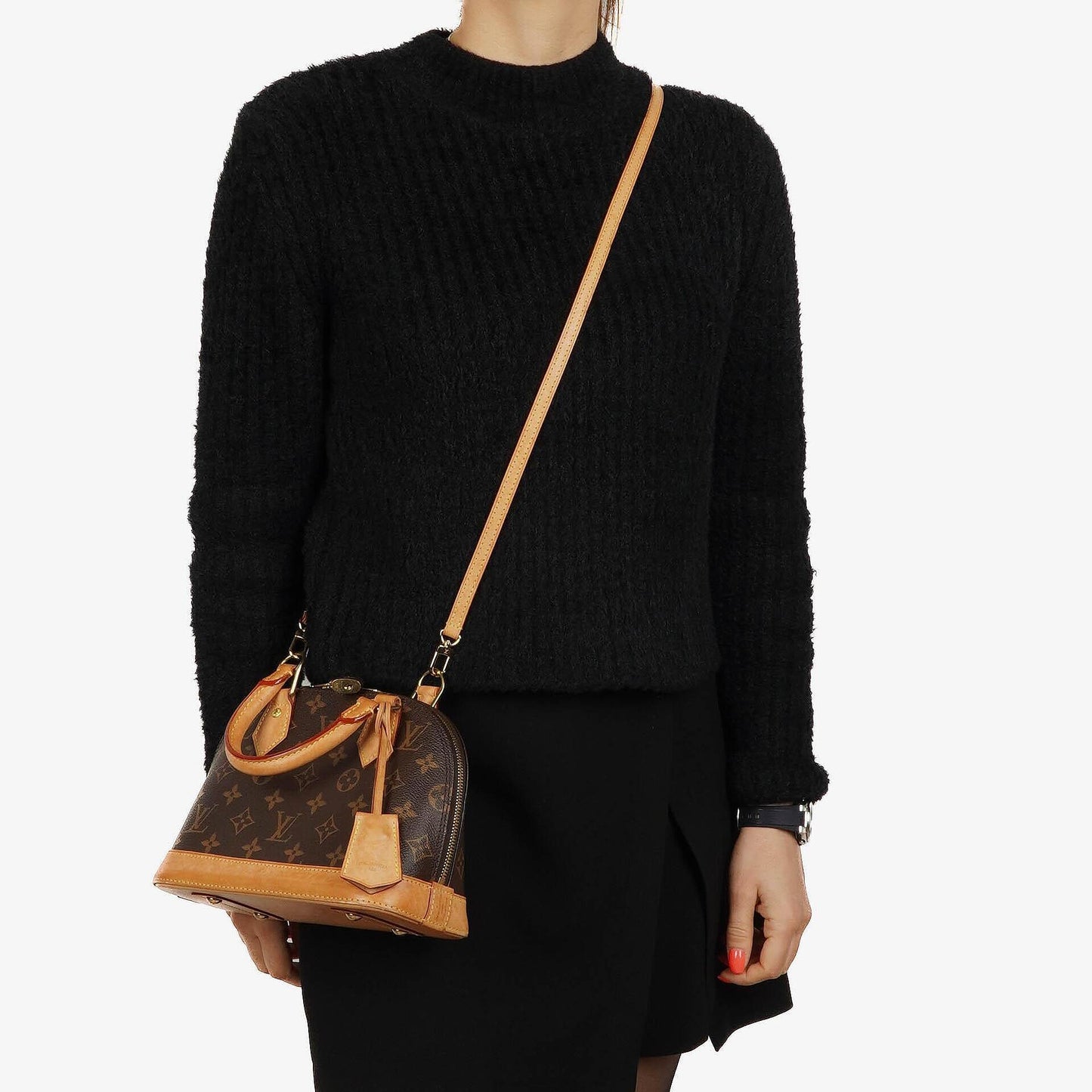 Louis Vuitton Alma BB Monogram Canvas Handbag