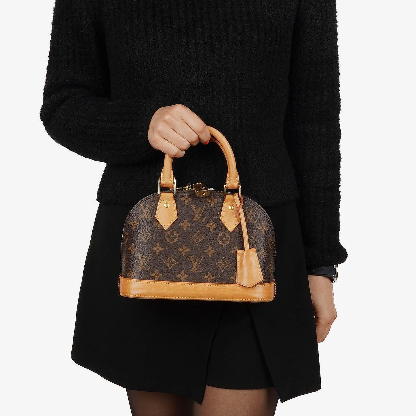 Louis Vuitton Alma BB Monogram Canvas Handbag
