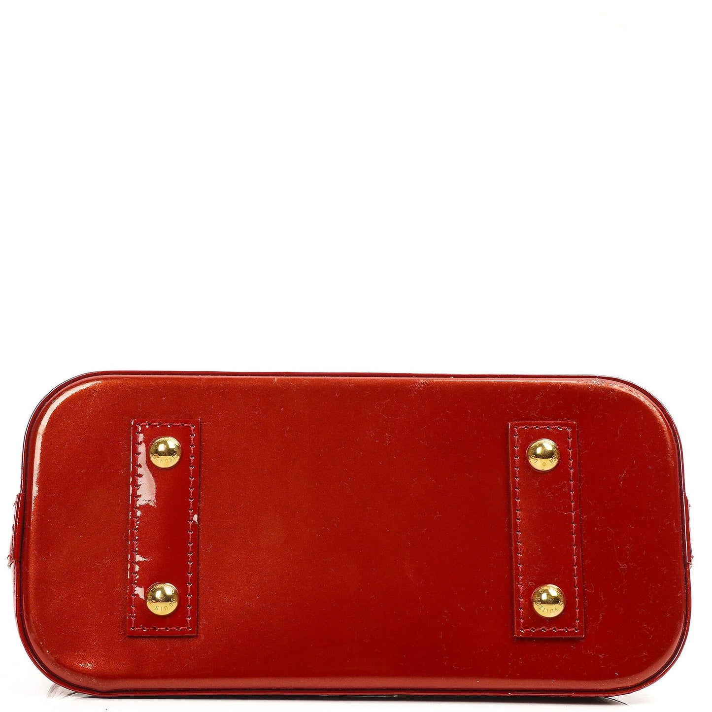Louis Vuitton Alma BB Pomme D'Amour Monogram Vernis Leather Handbag