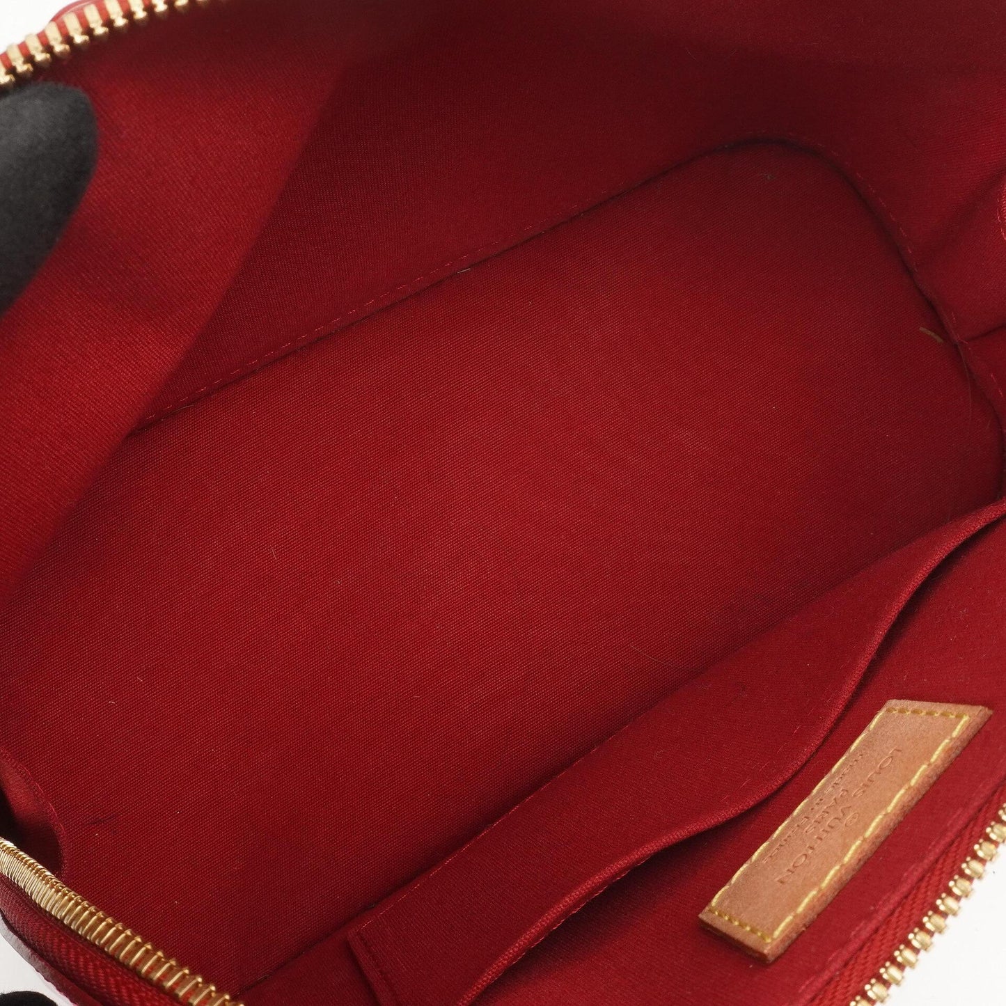 Louis Vuitton Alma BB Pomme D'Amour Monogram Vernis Leather Handbag
