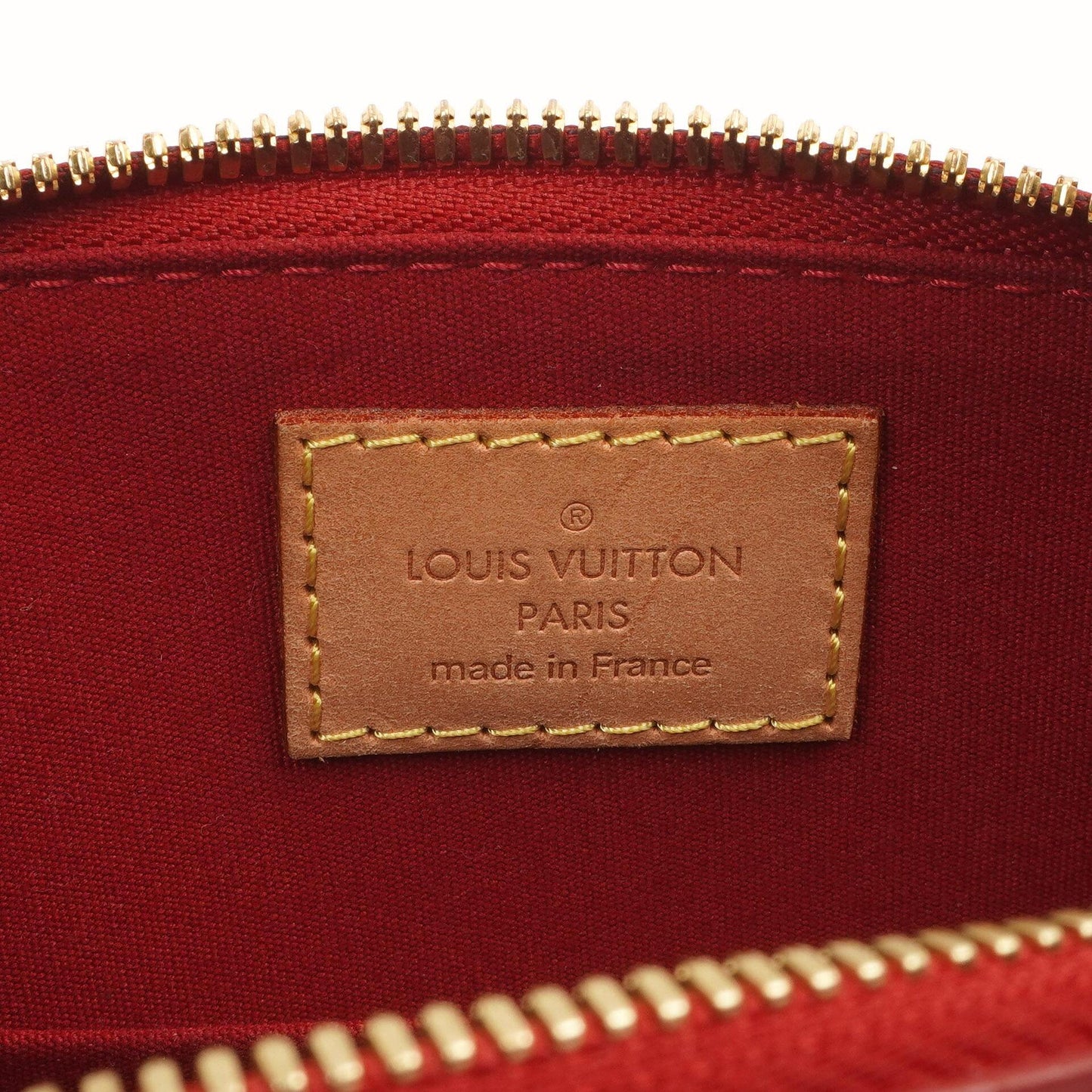 Louis Vuitton Alma BB Pomme D'Amour Monogram Vernis Leather Handbag