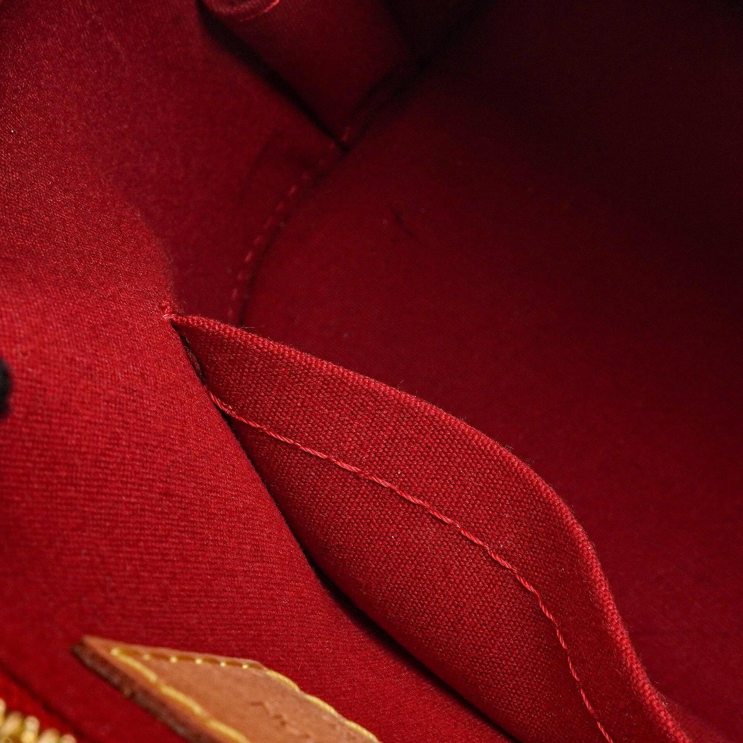 Louis Vuitton Alma BB Pomme D'Amour Monogram Vernis Leather Handbag