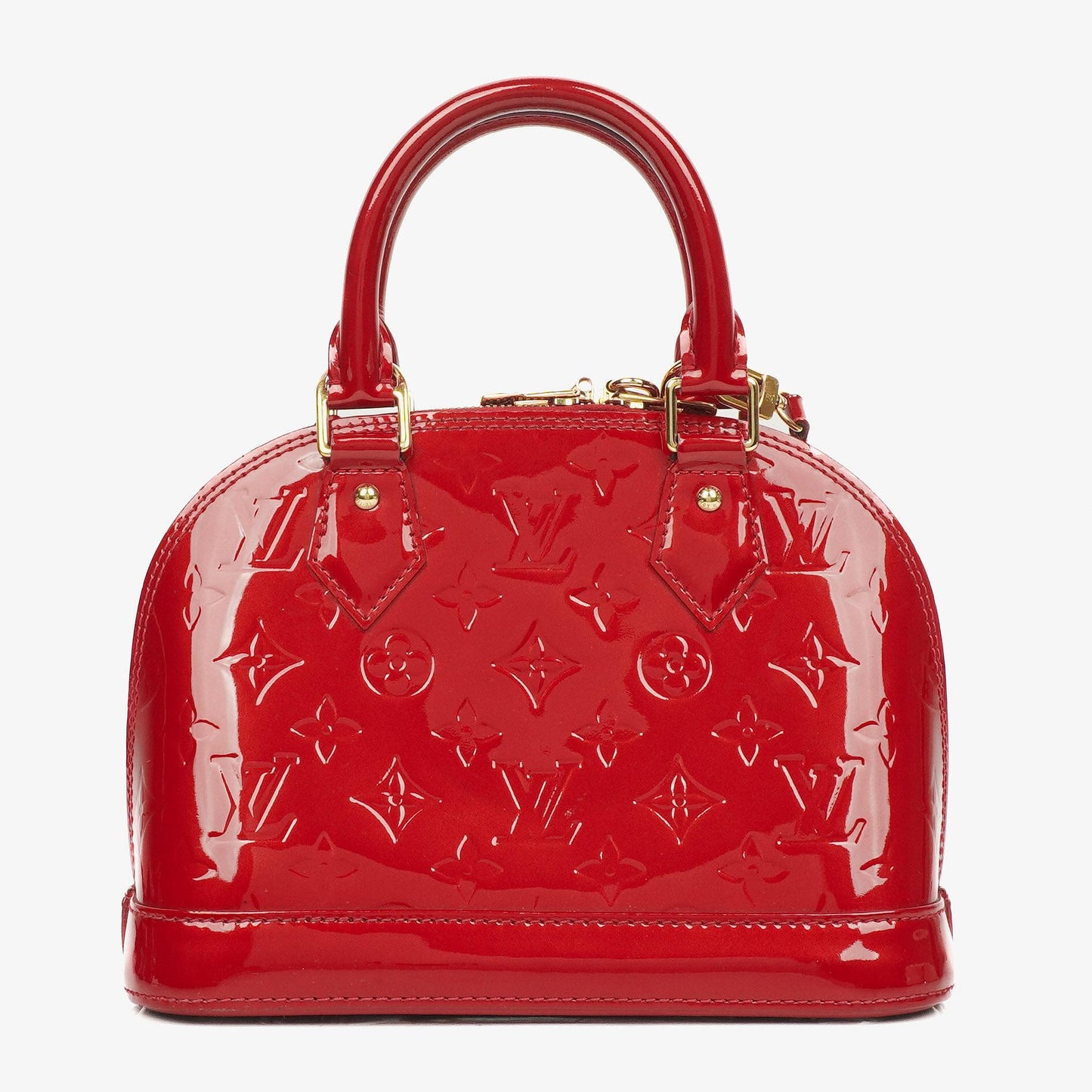 Louis Vuitton Alma BB Pomme D'Amour Monogram Vernis Leather Handbag