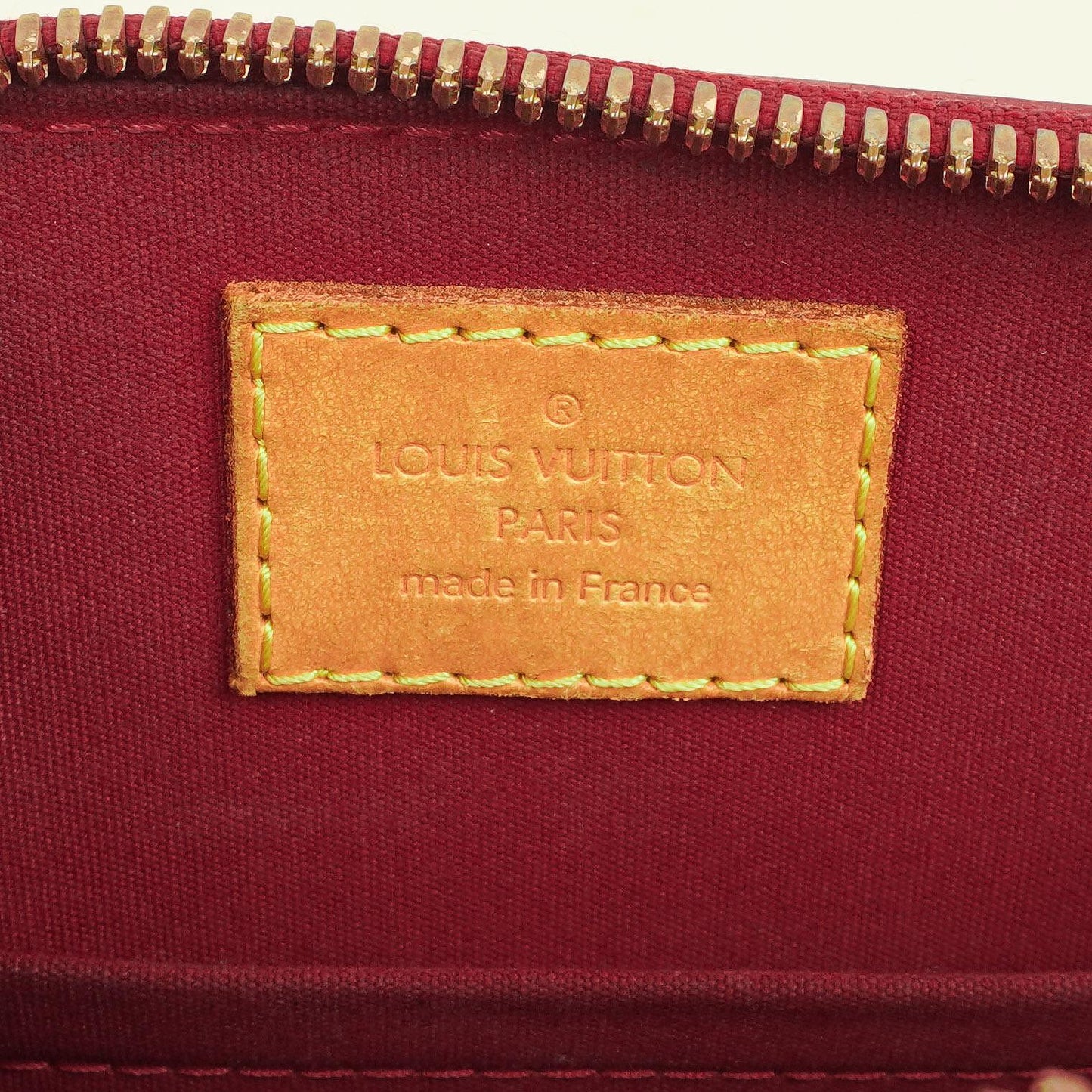 Louis Vuitton Alma BB Pomme D'Amour Monogram Vernis Leather Handbag