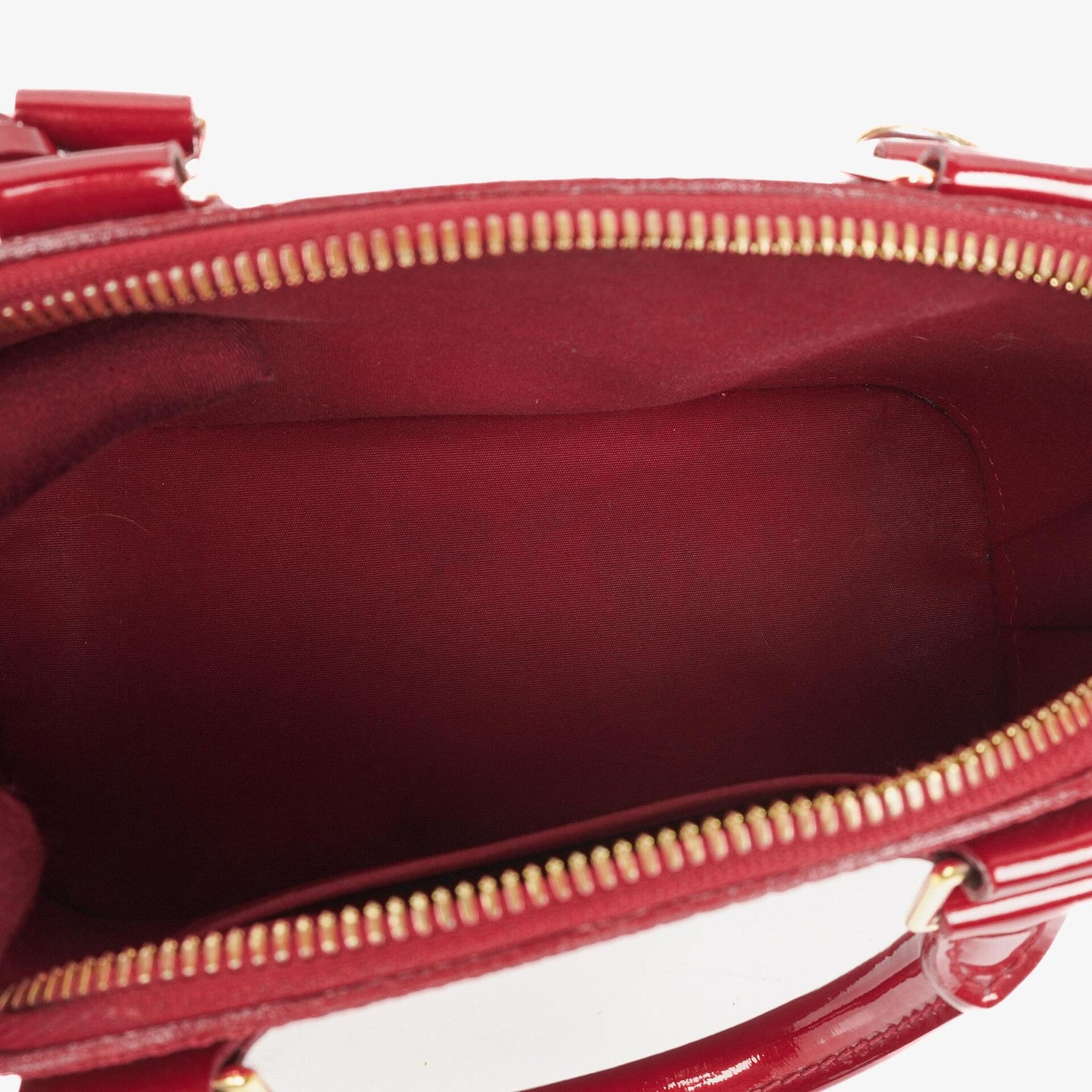 Louis Vuitton Alma BB Pomme D'Amour Monogram Vernis Leather Handbag